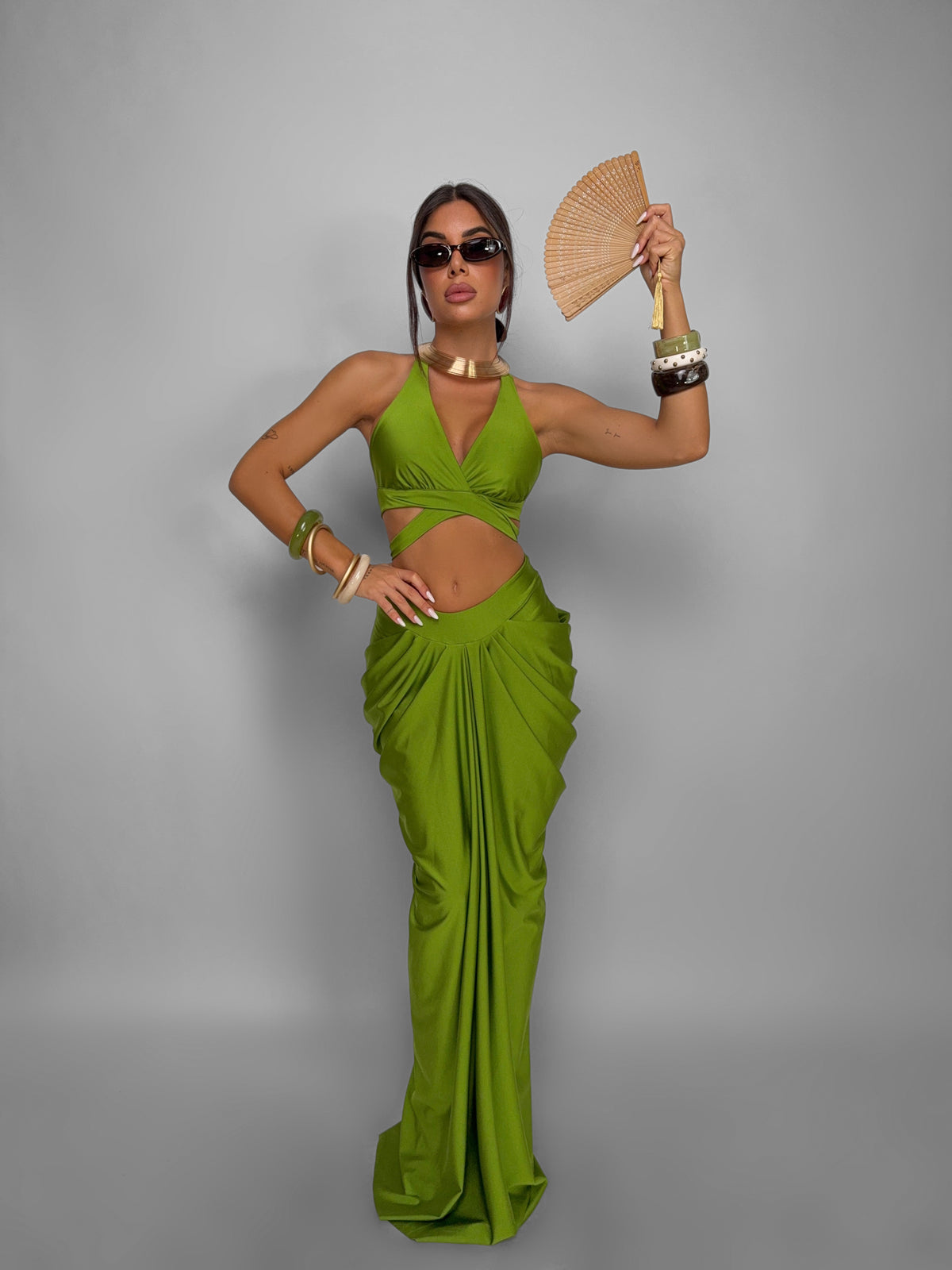 Co-ord Set Positano-Green