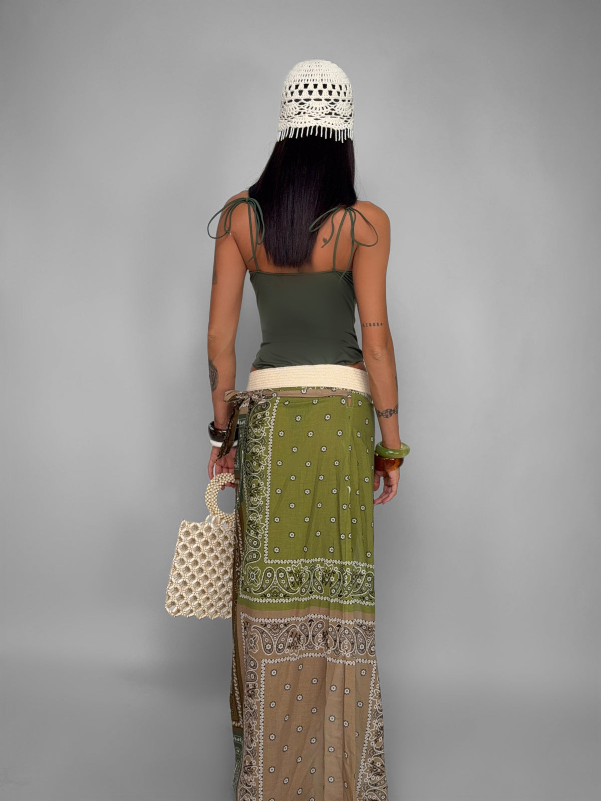Gonna Foulard Fantasy-Brown
