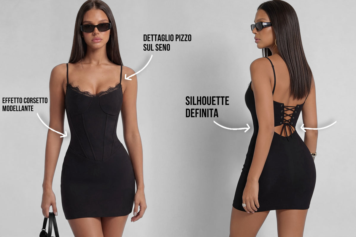 Sculpt Dress Nicky-Black
