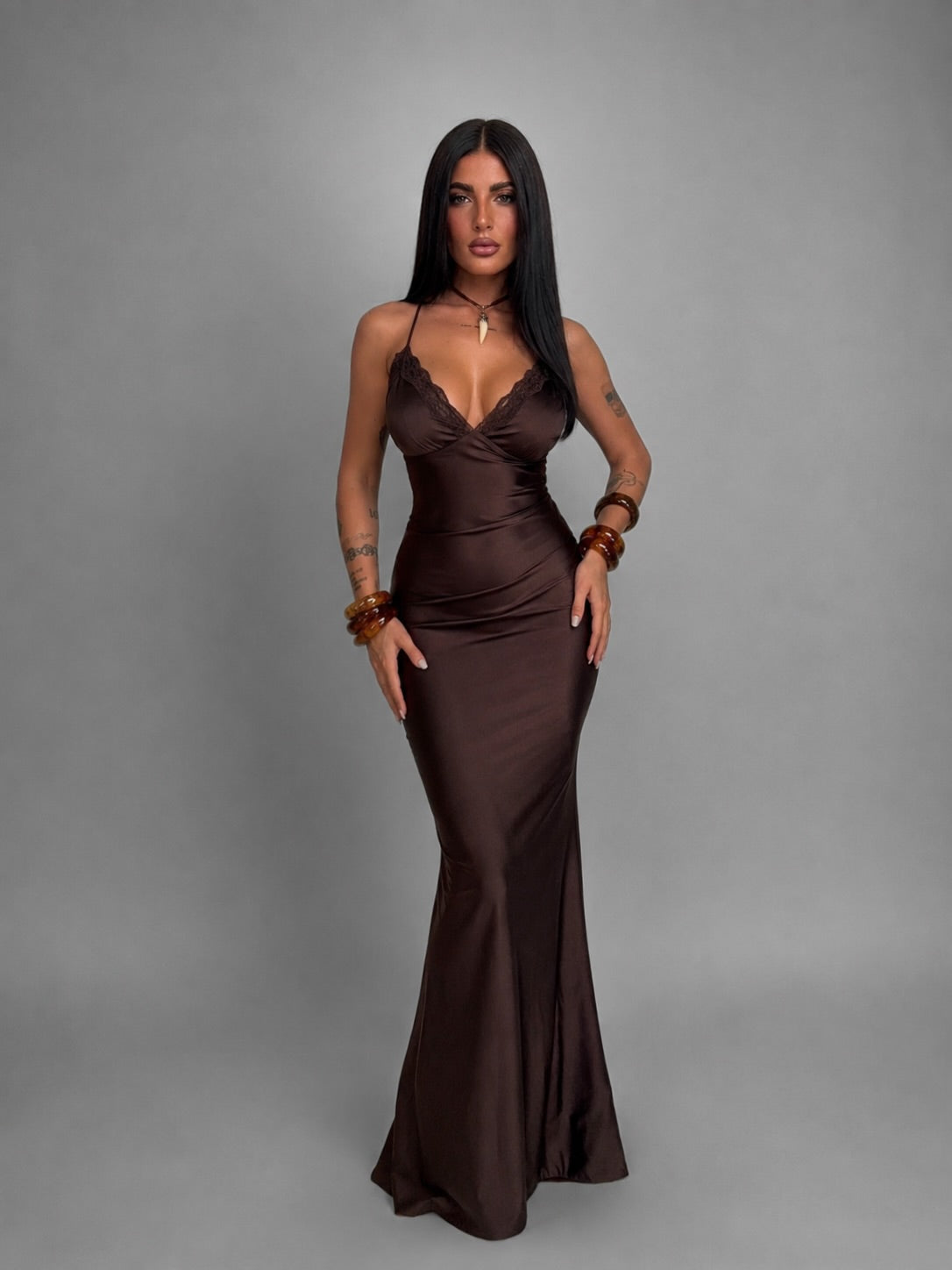 Abito Elegant Gloss-Brown
