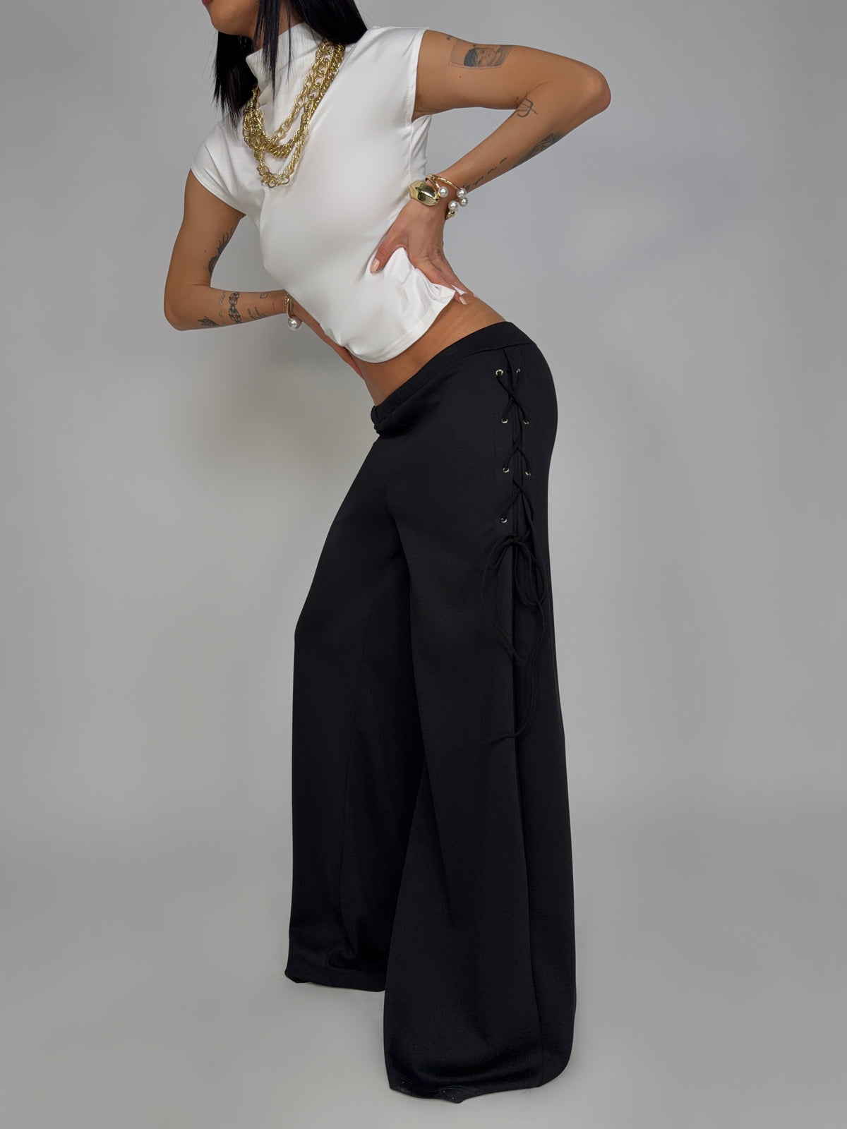 Side Wrap Trousers