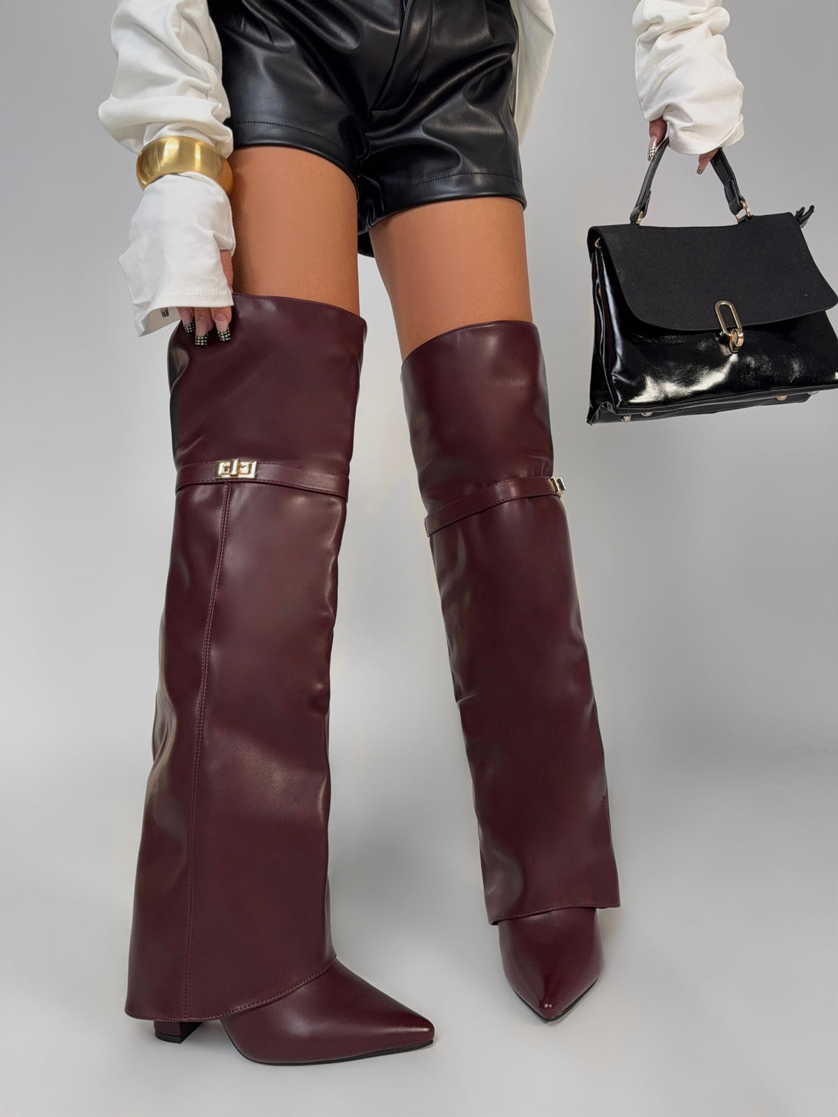 Long Leg Boot - Cherry Red