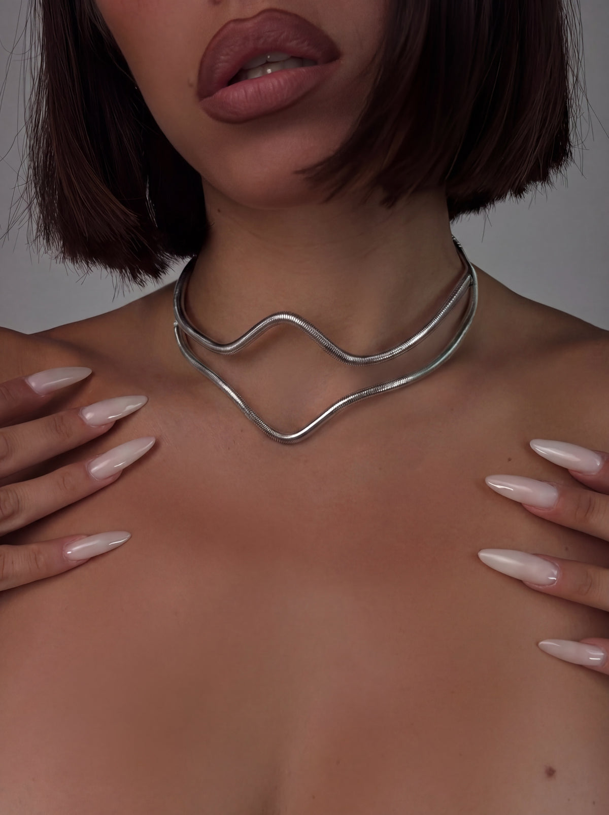 Silver Wave Necklace