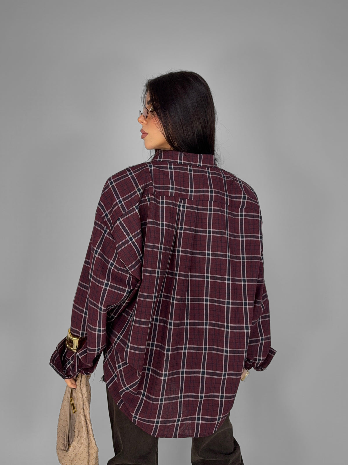 Camicia Rustic Tartan-Cherry Red