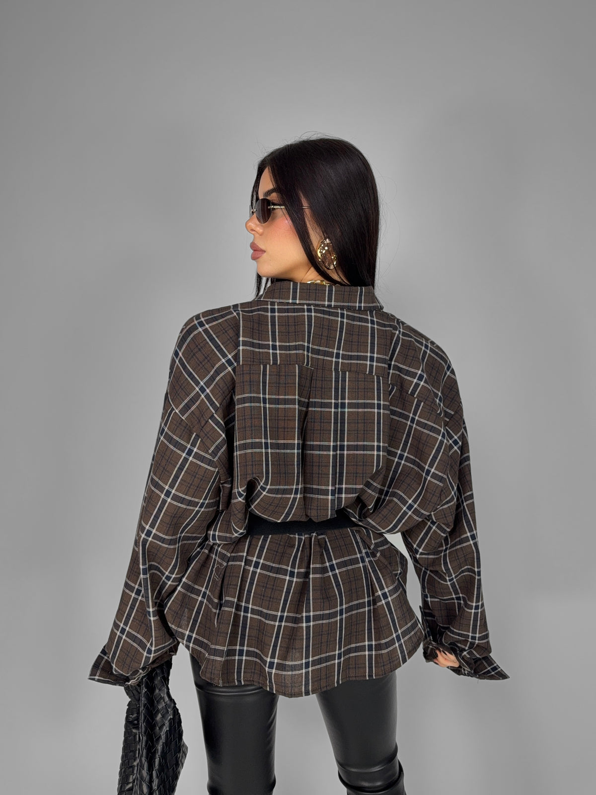 Camicia Rustic Tartan-Brown