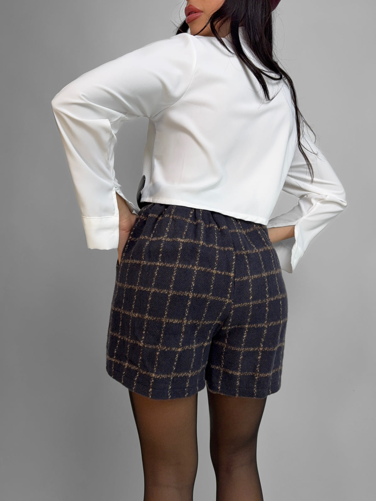 Shorts Oxford-Blue
