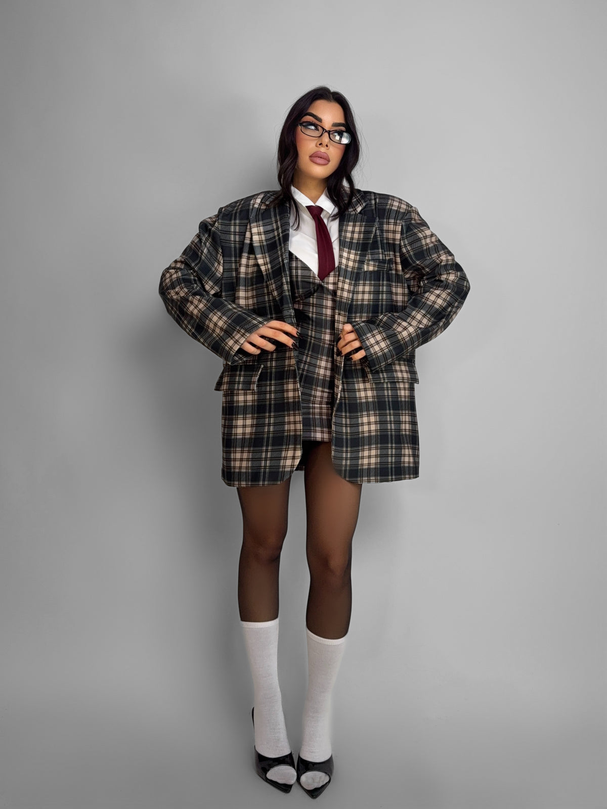 Total Look Tartan Grid