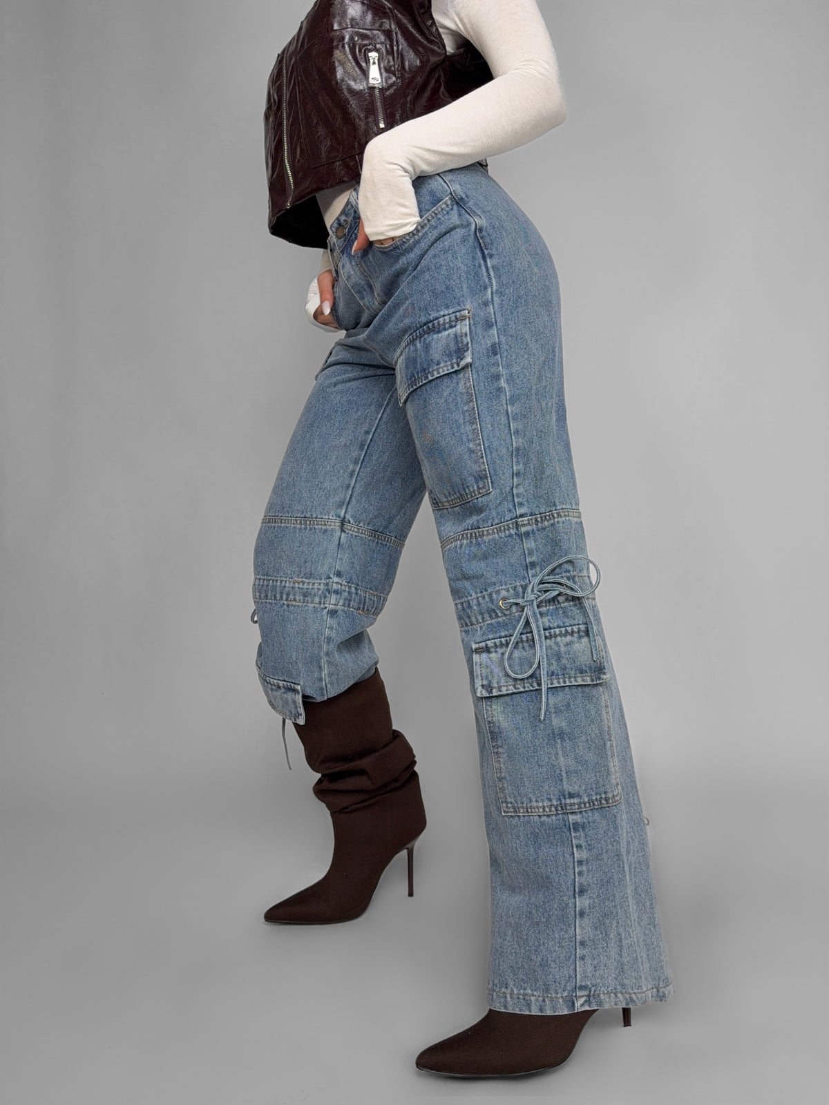 Bow Pocket Jeans