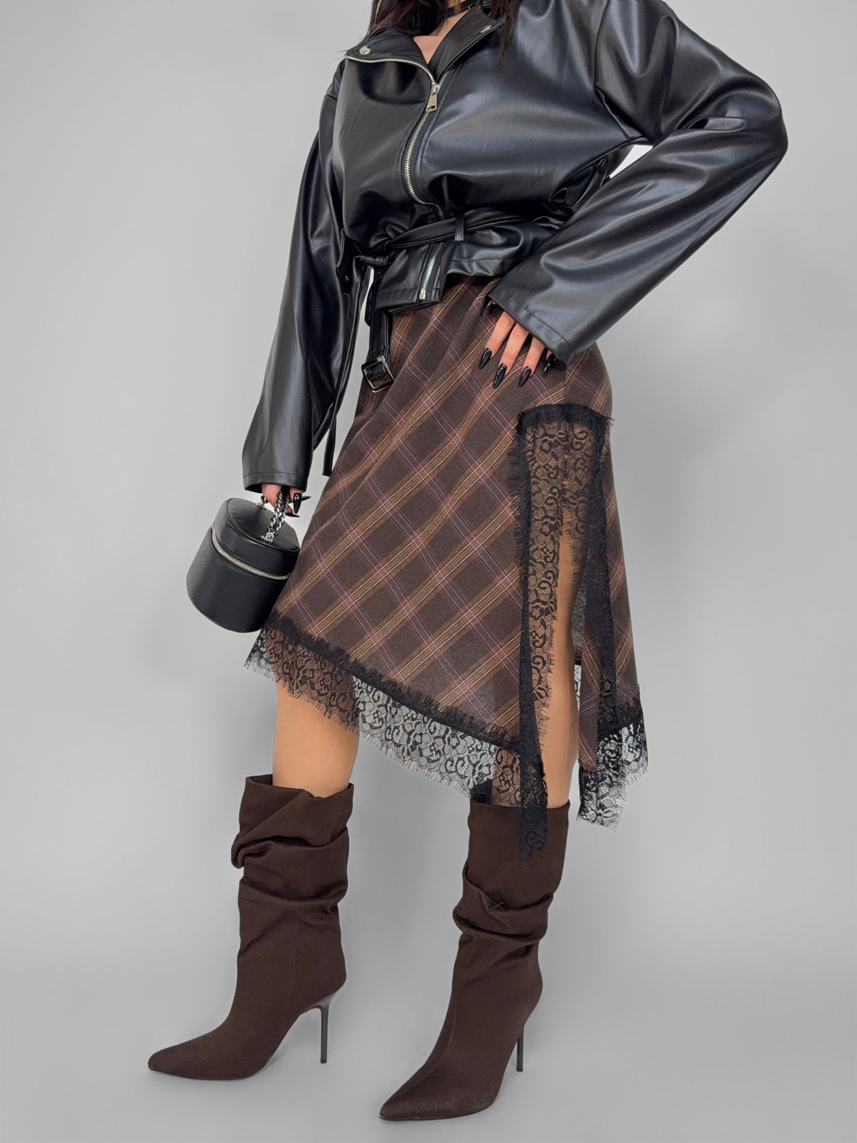Long Tartan Skirt