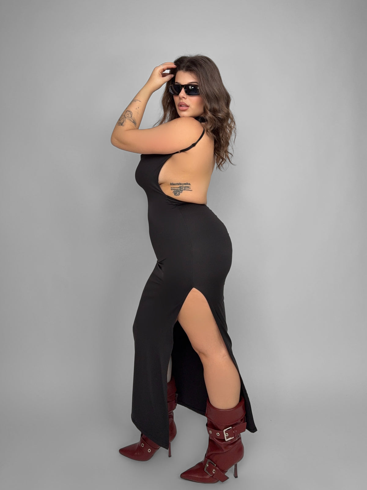 CURVY FIT - Abito Naked Back