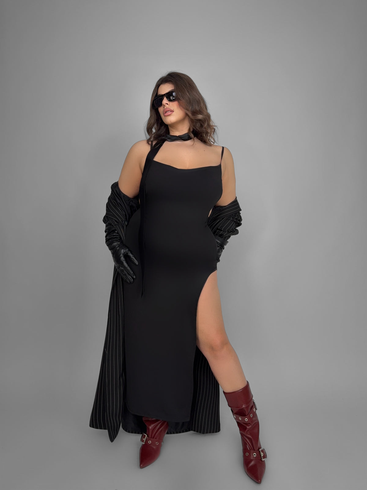 CURVY FIT - Abito Naked Back