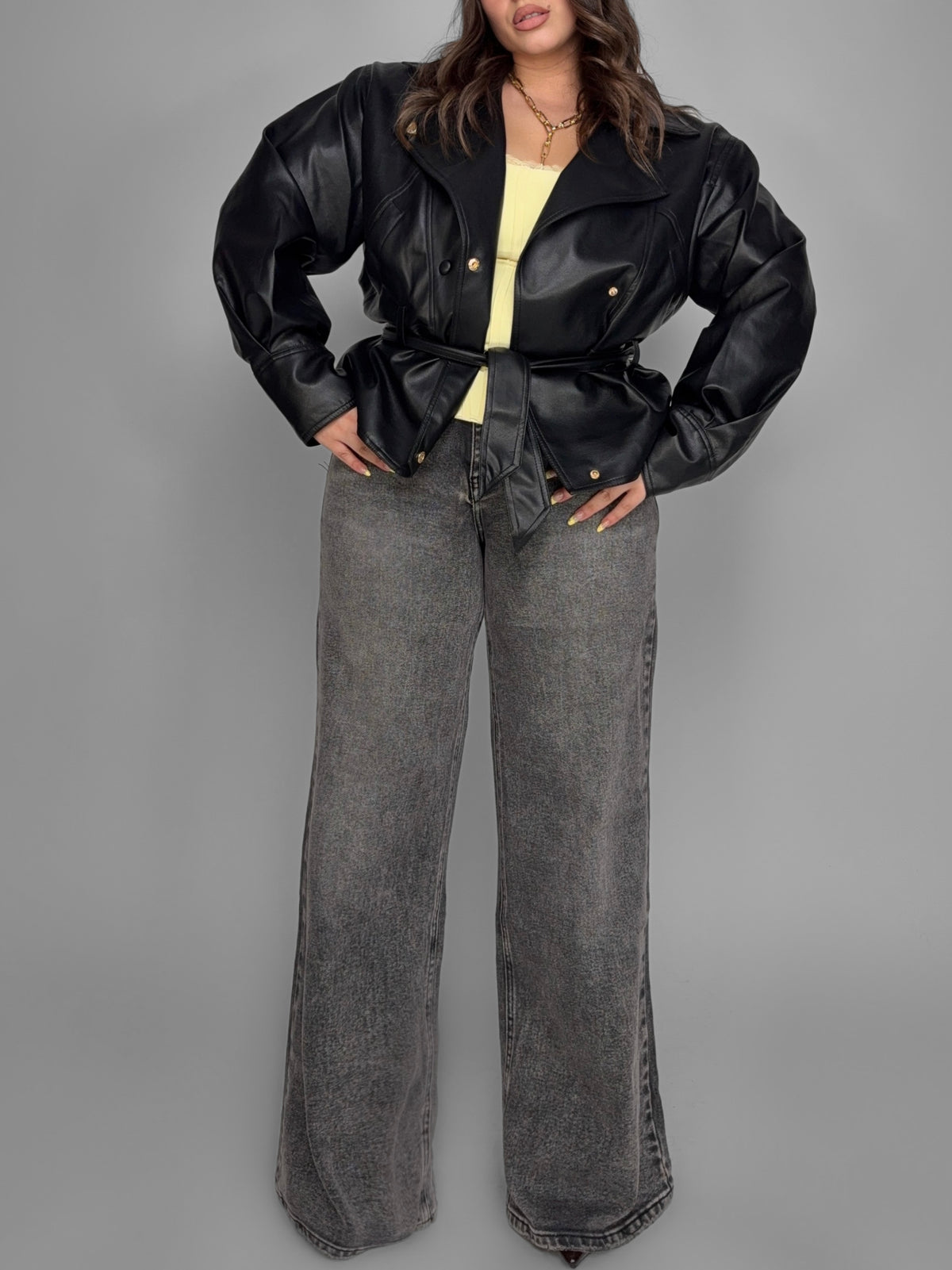 CURVY FIT - Jeans Concrete