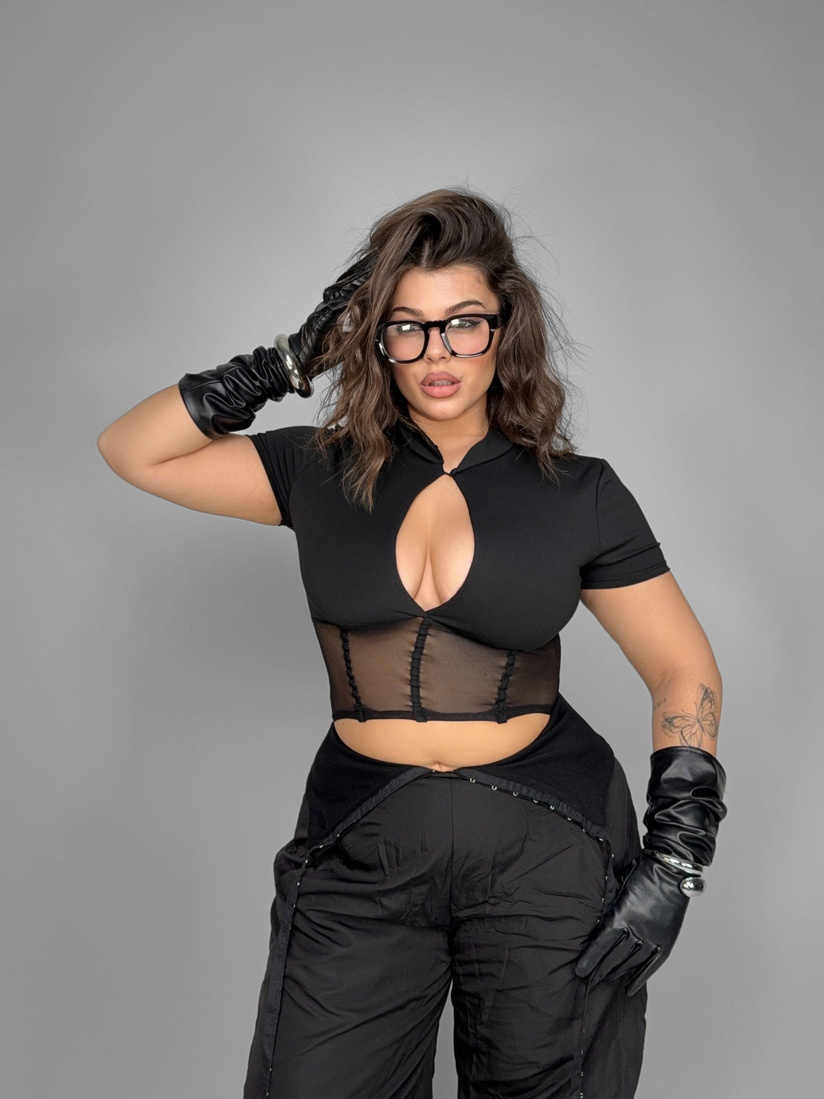 CURVY FIT - Top Halo Sheer