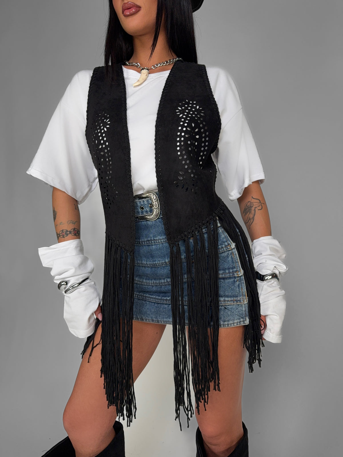 Gilet Fringed