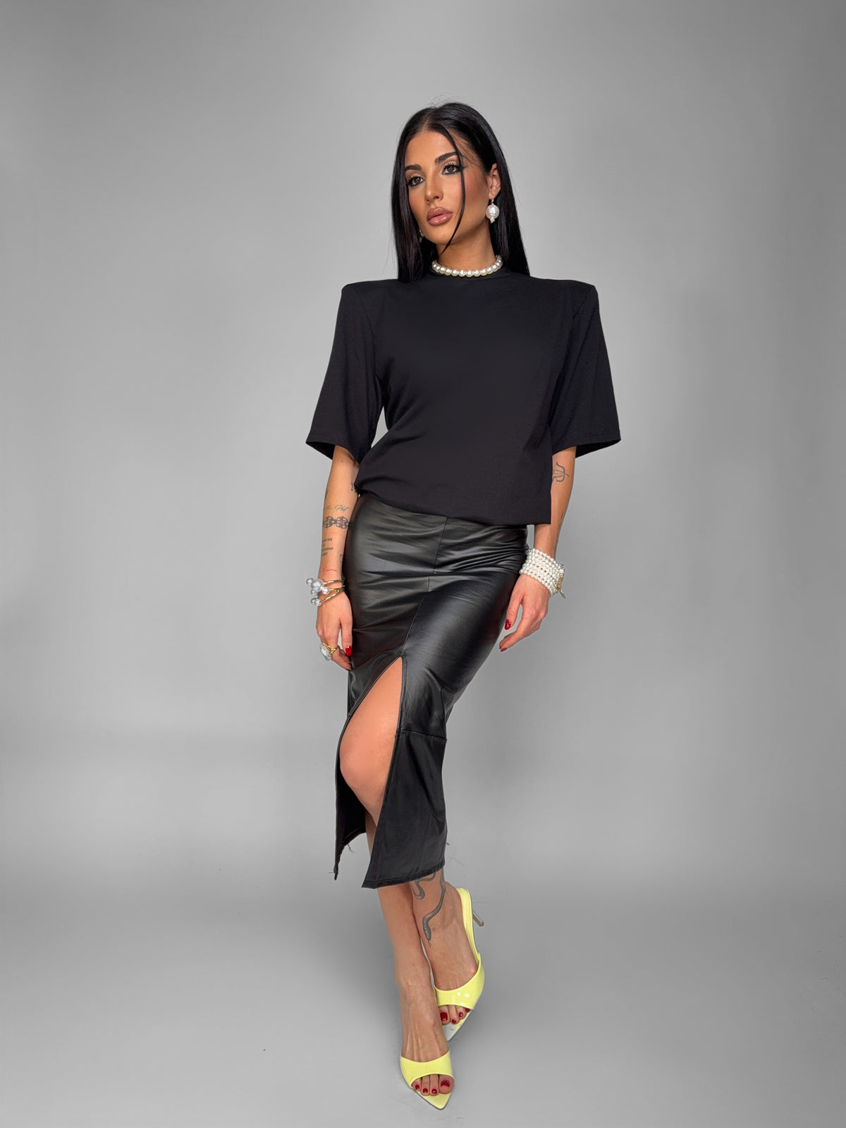 Total Look Leather Black