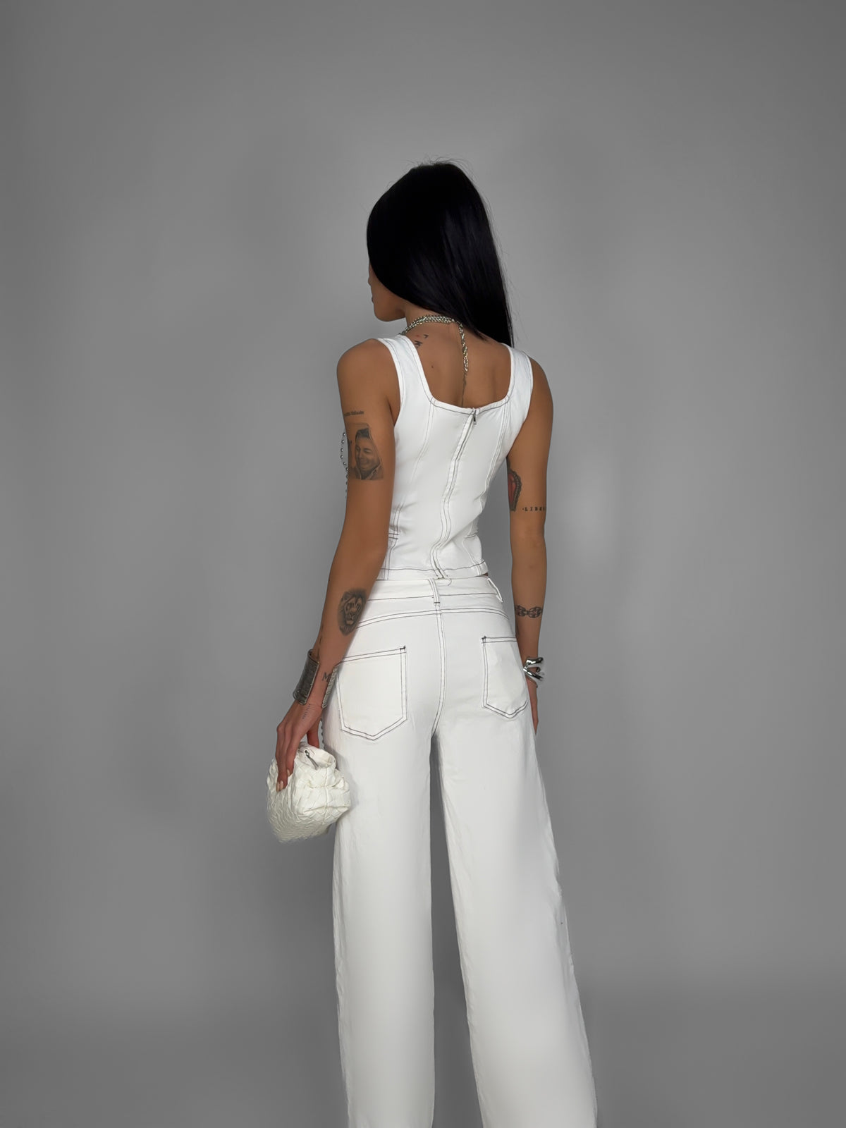 Ivory Stud Suit