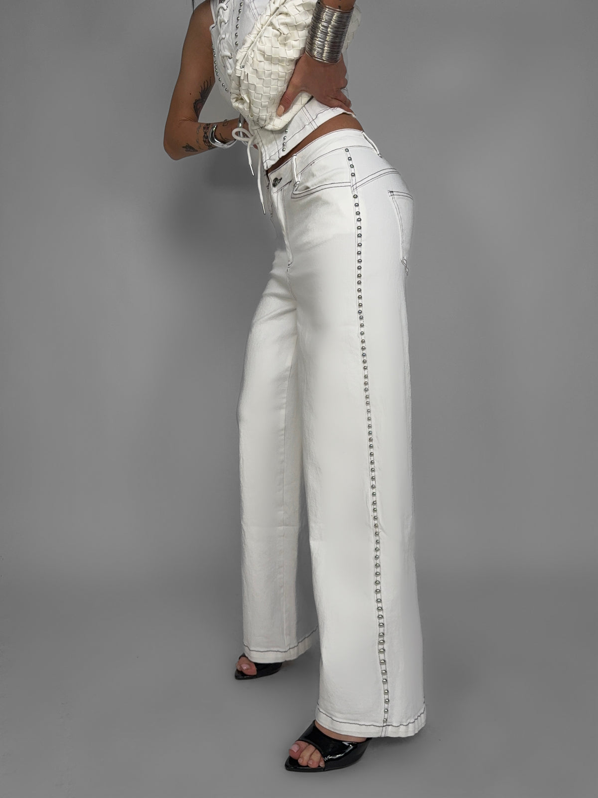 Ivory Stud Suit