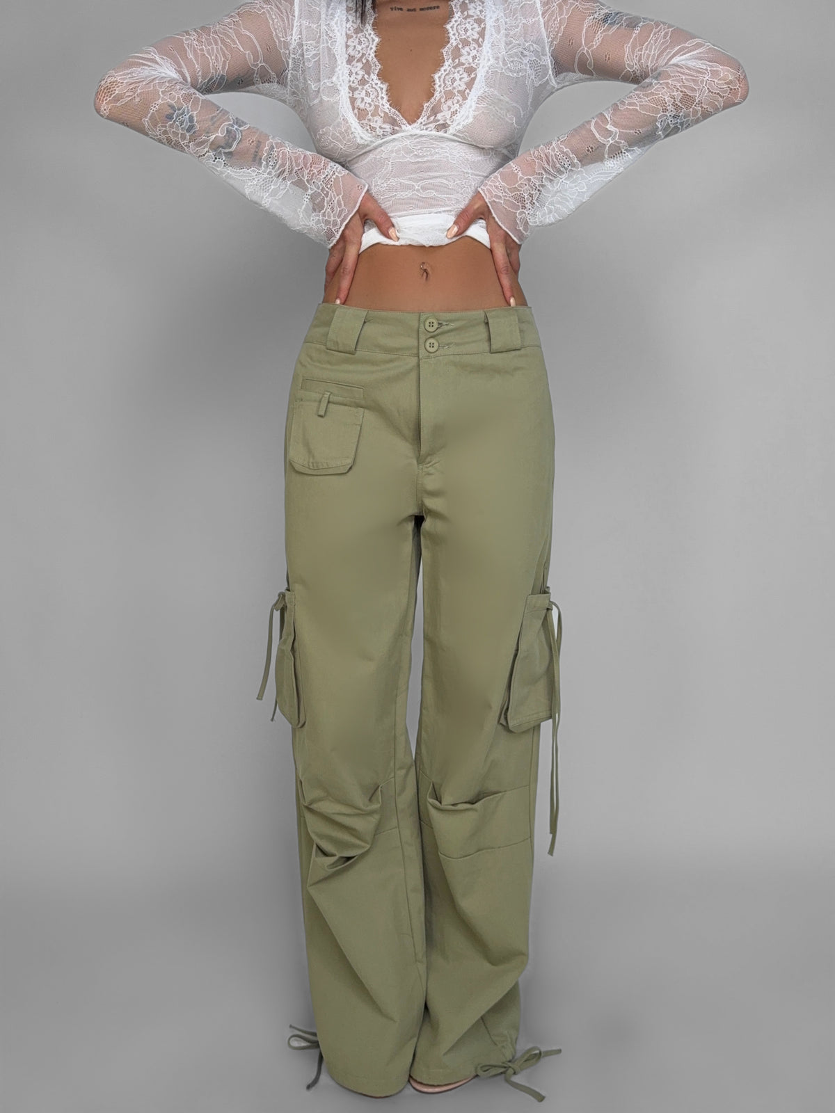 Sweet Bow Trousers - Green