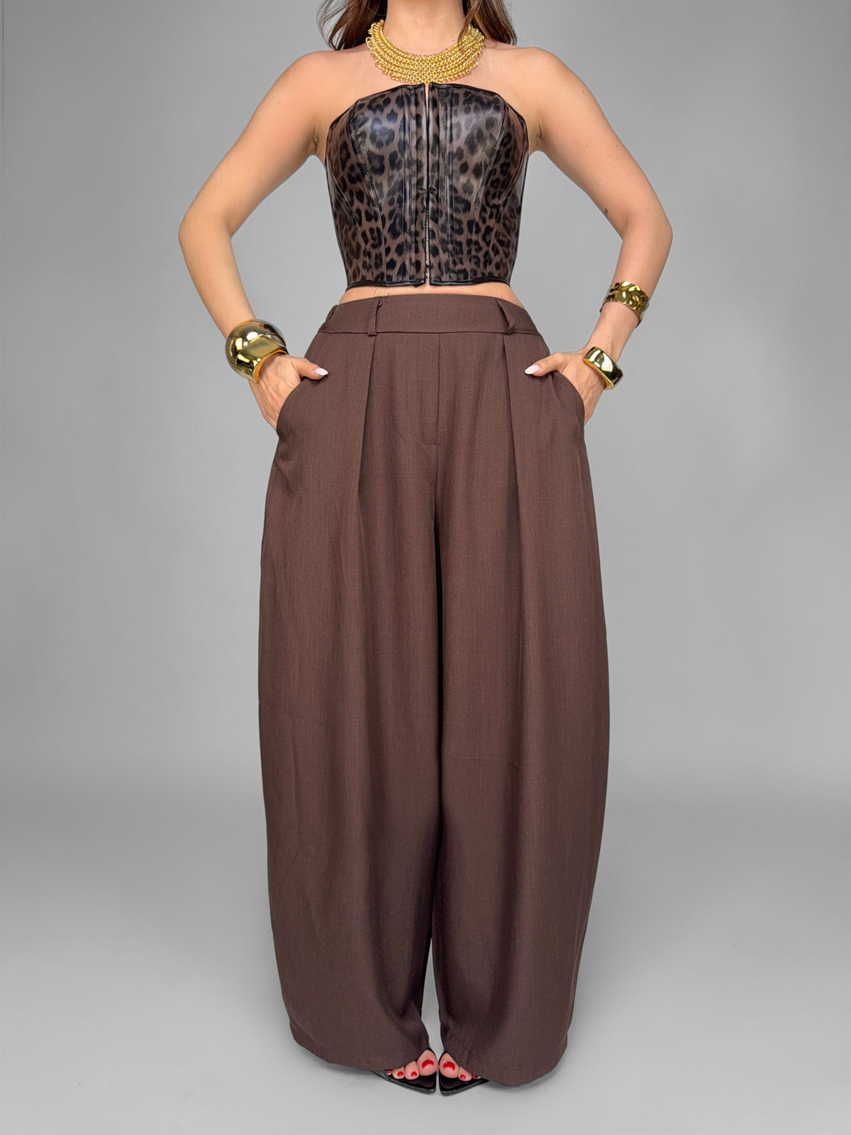 Pantalone Effortless-Brown