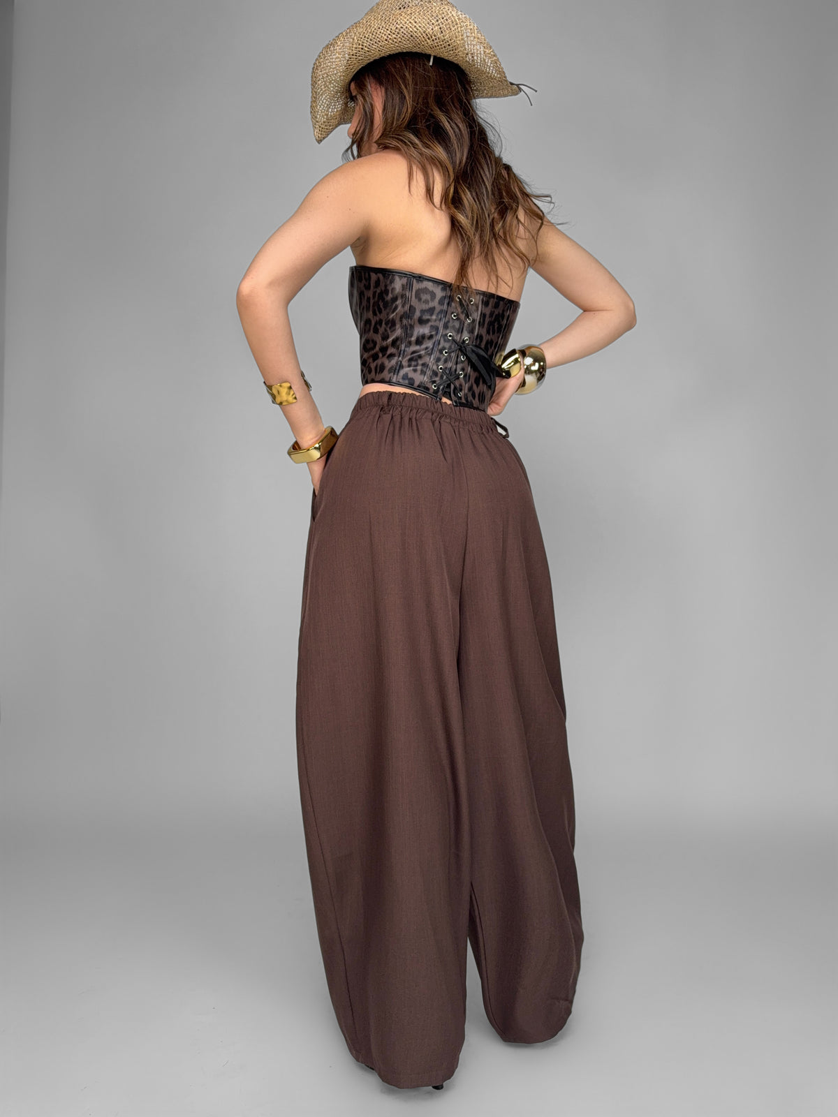 Pantalone Effortless-Brown