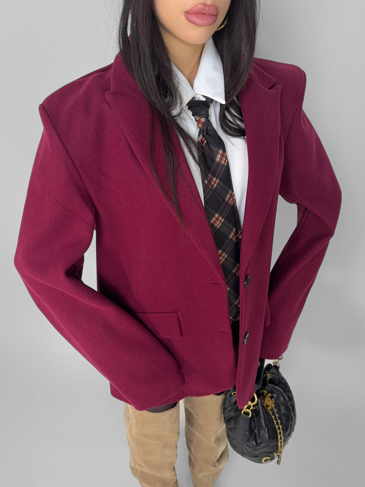Cappotto Material Girl - Cherry Red