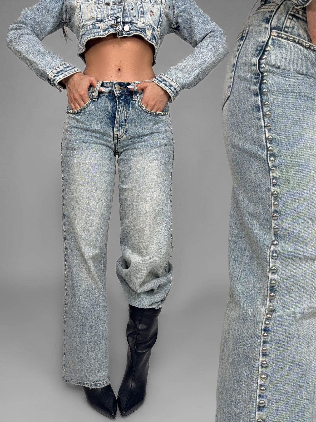 Jeans Stud Line-Denim