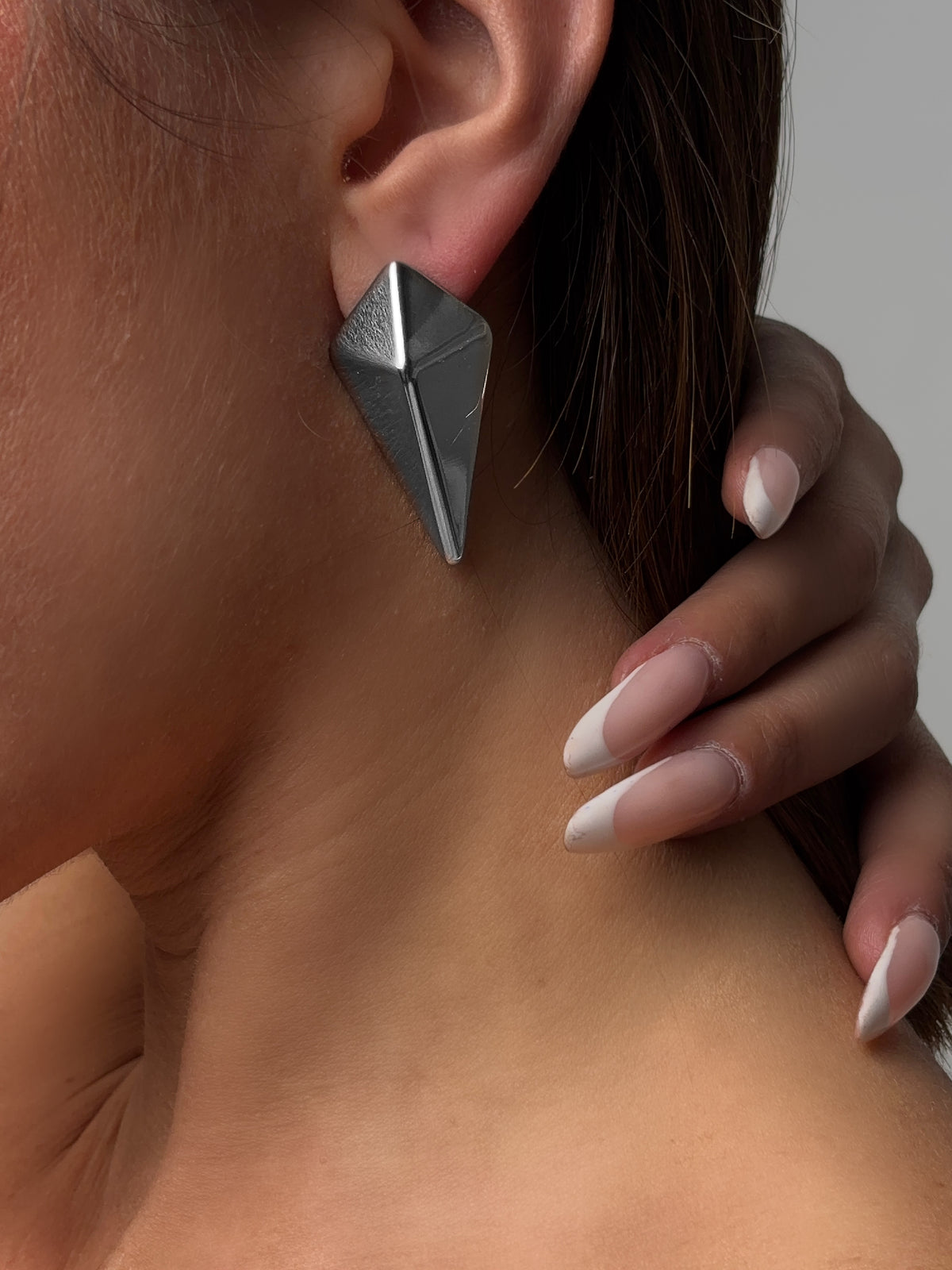 Rhombus Earrings - Silver