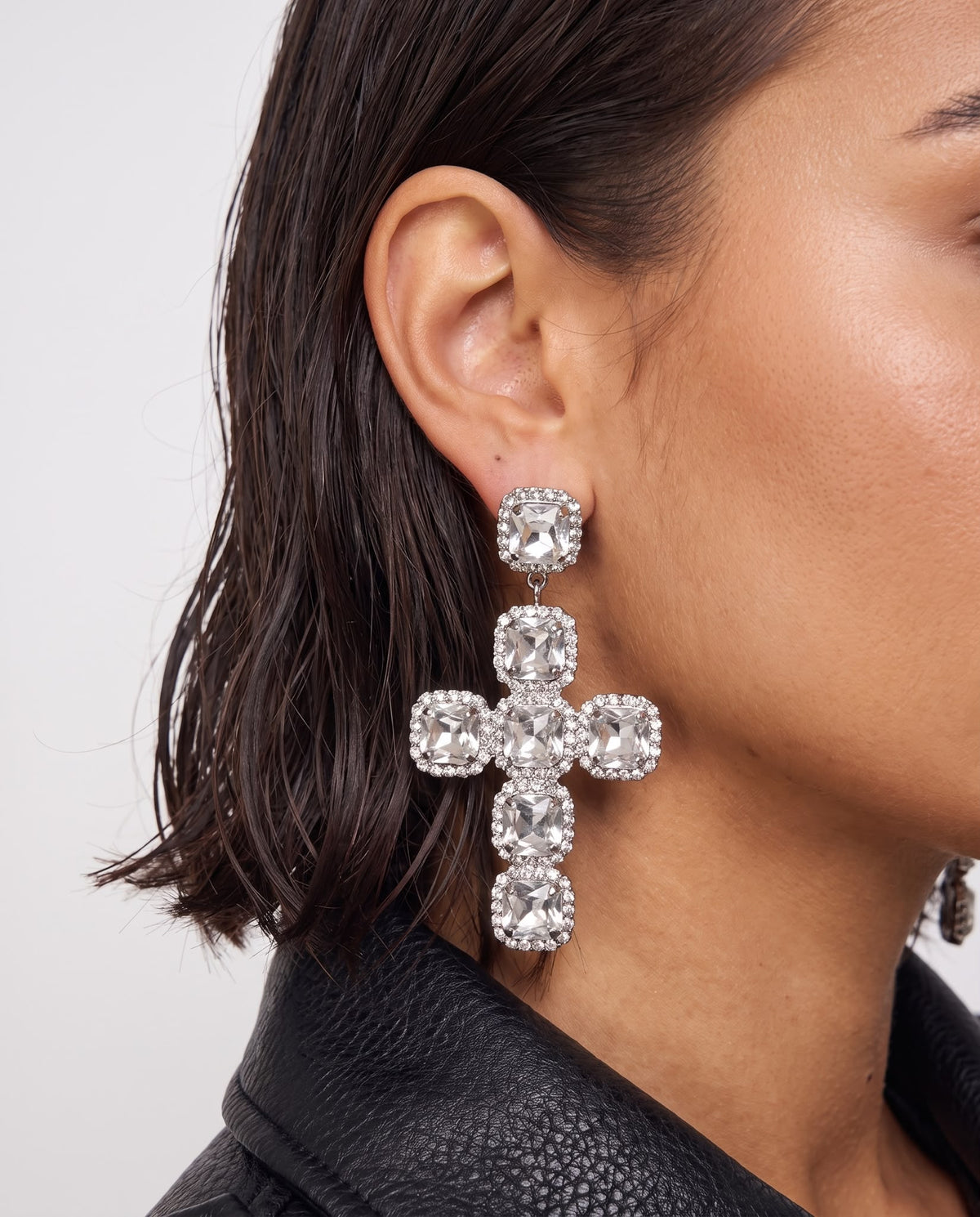 Platinum Crux Earrings