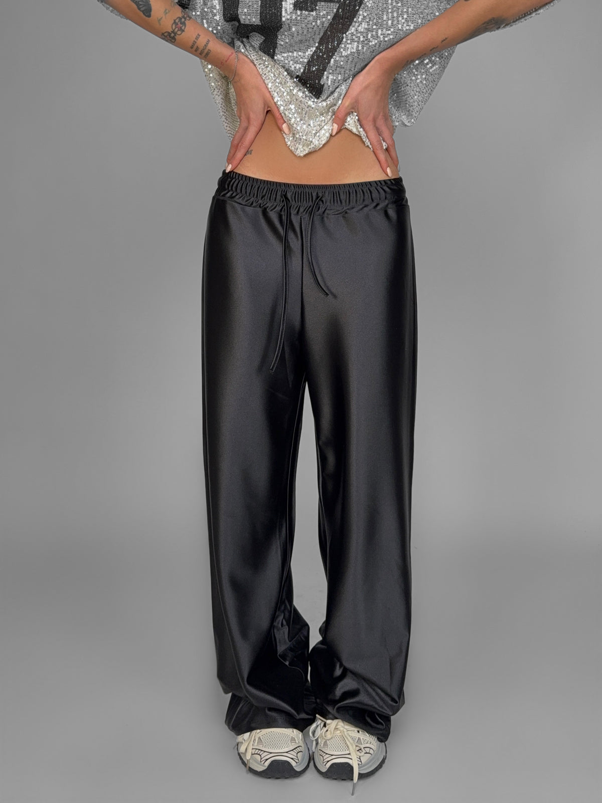 Shiny Satin Trousers