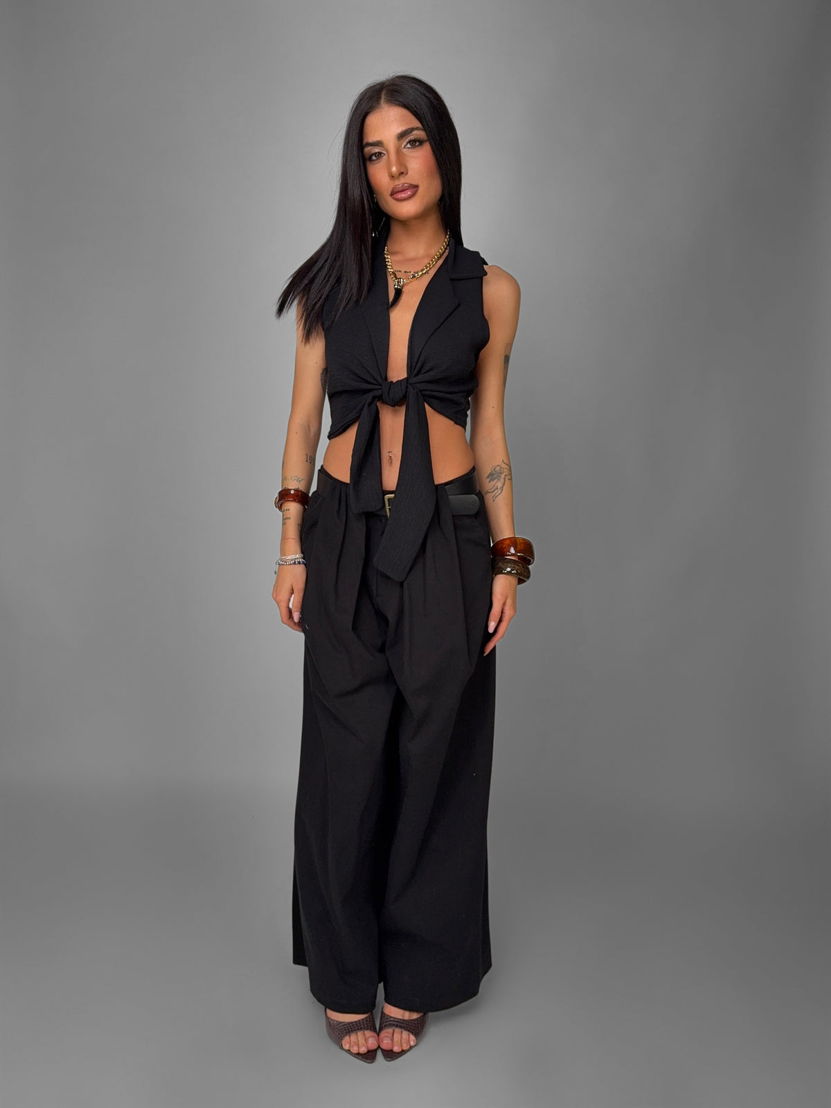 Total Look Bow Black