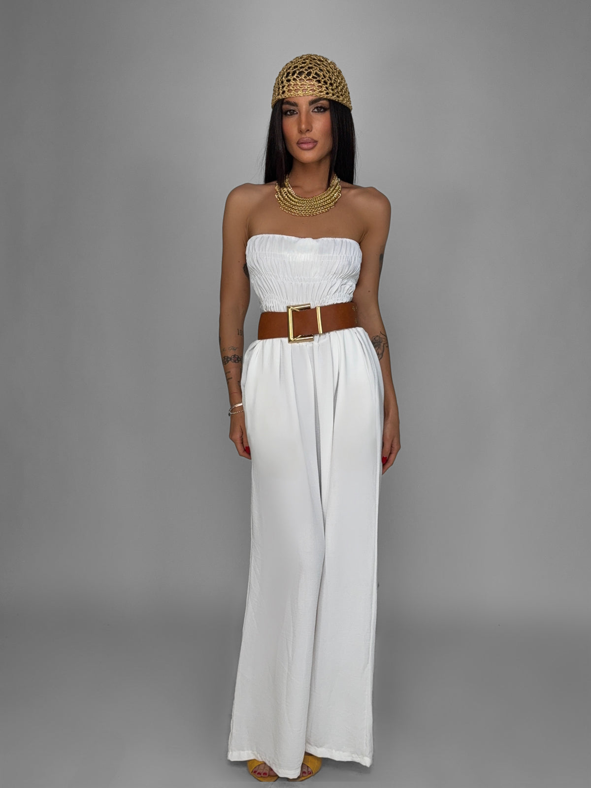 Tuta Allover-White