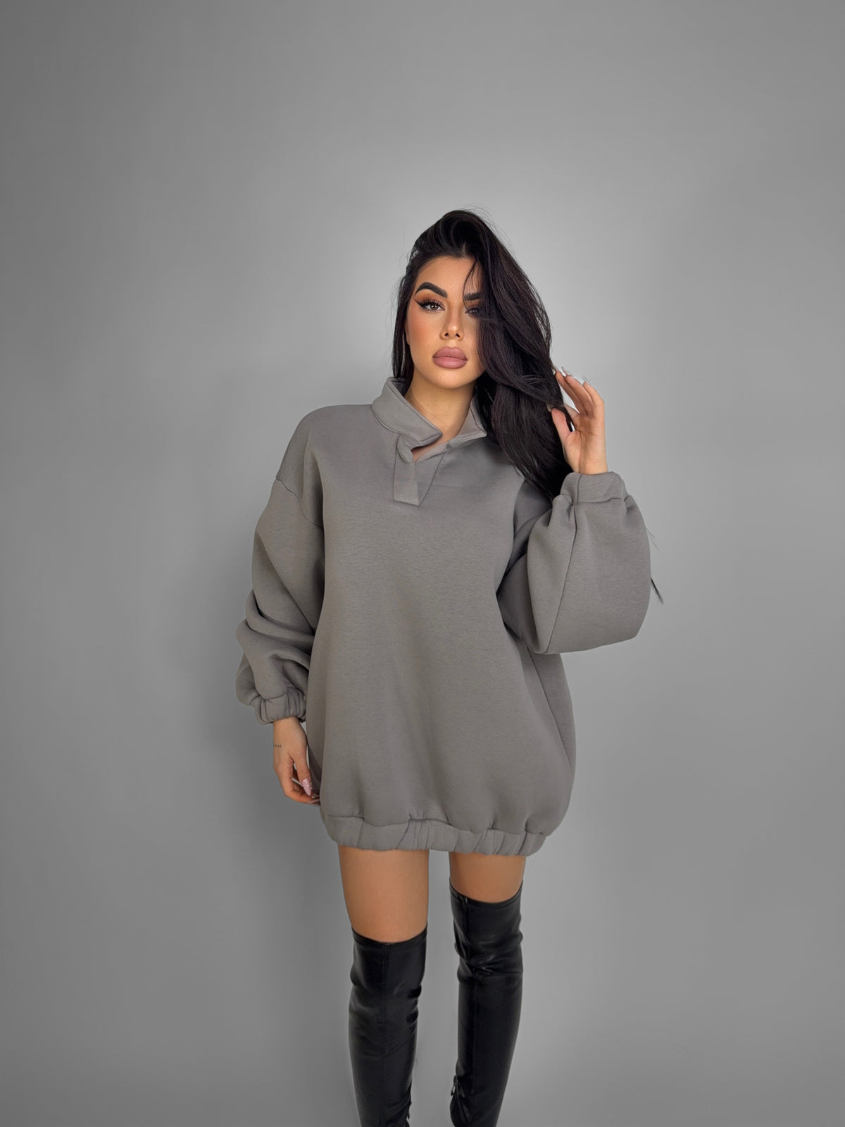 Oversized Fleece Sweatshirt Control
