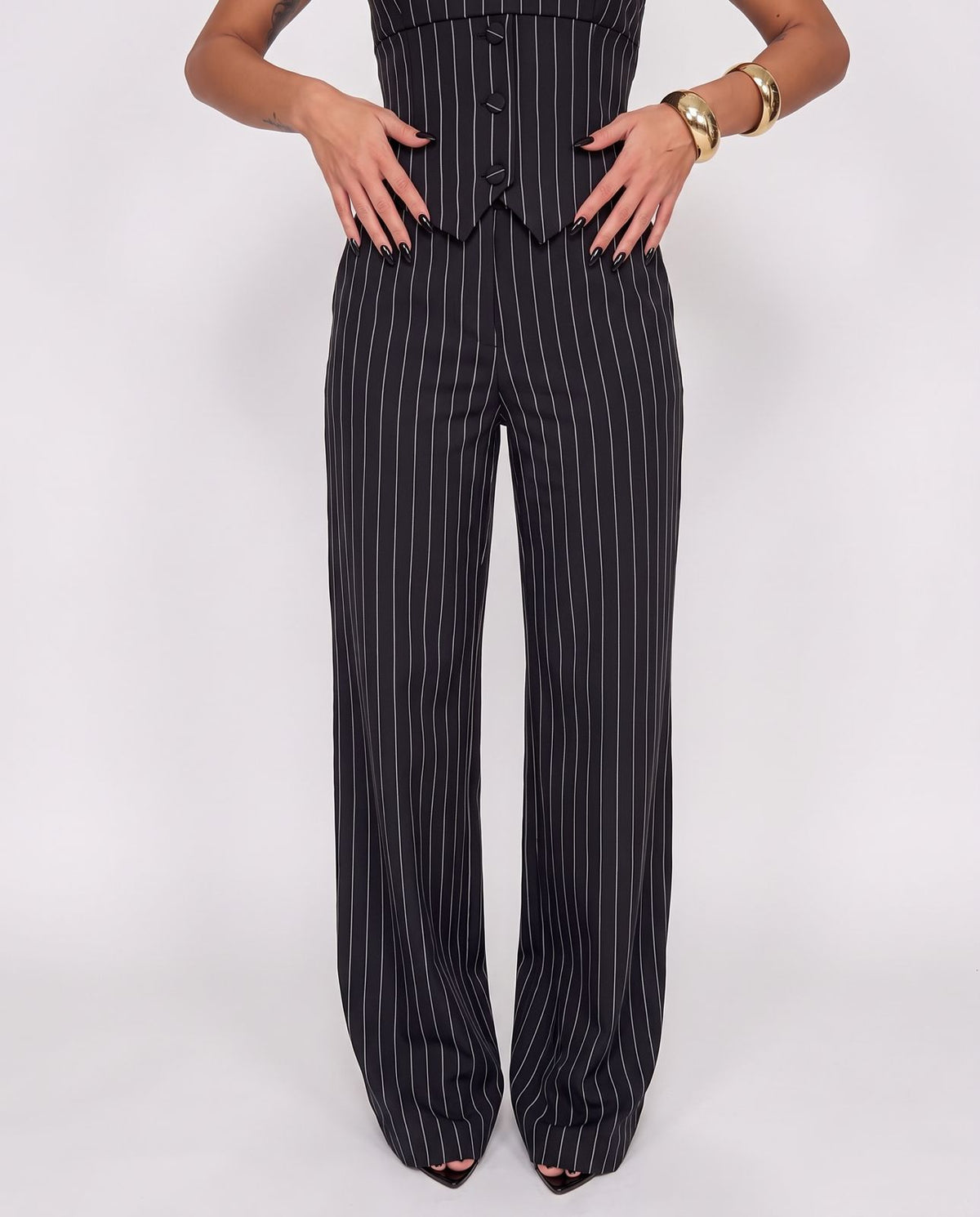 Co-ord Set Pinstriped