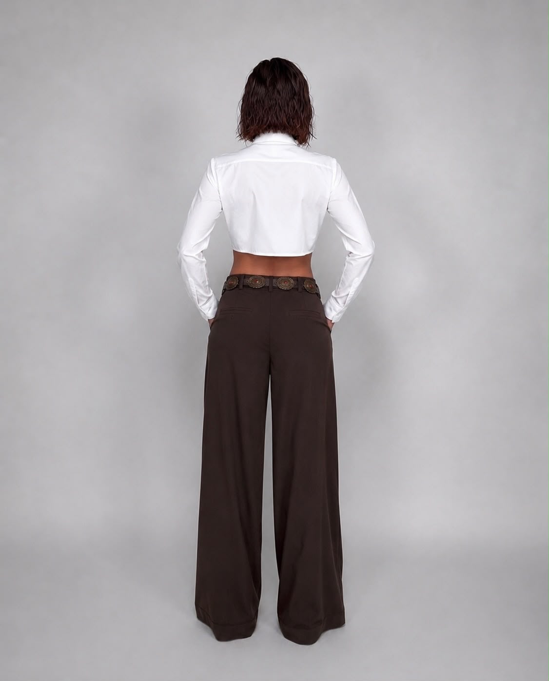 Pantalone Classic Fit - Brown