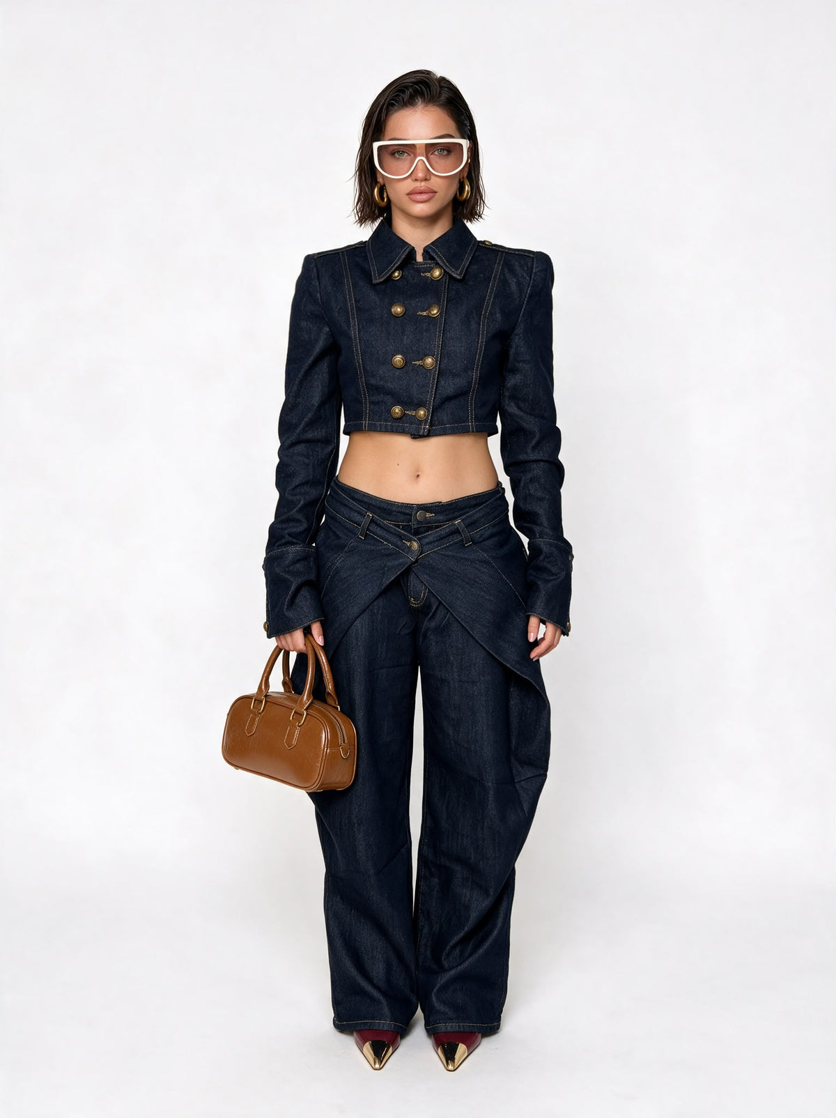 Giacca Denim Crown-Blue
