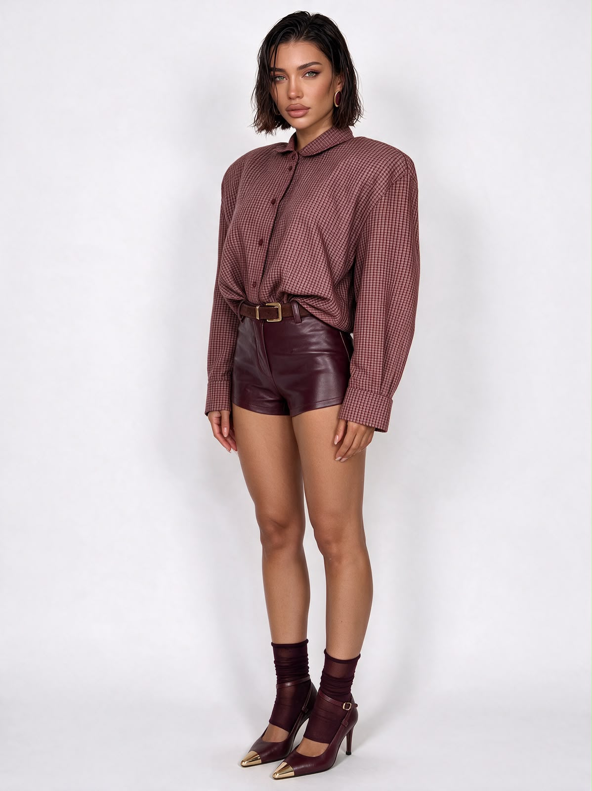 Camicia Brooklyn-Cherry Red