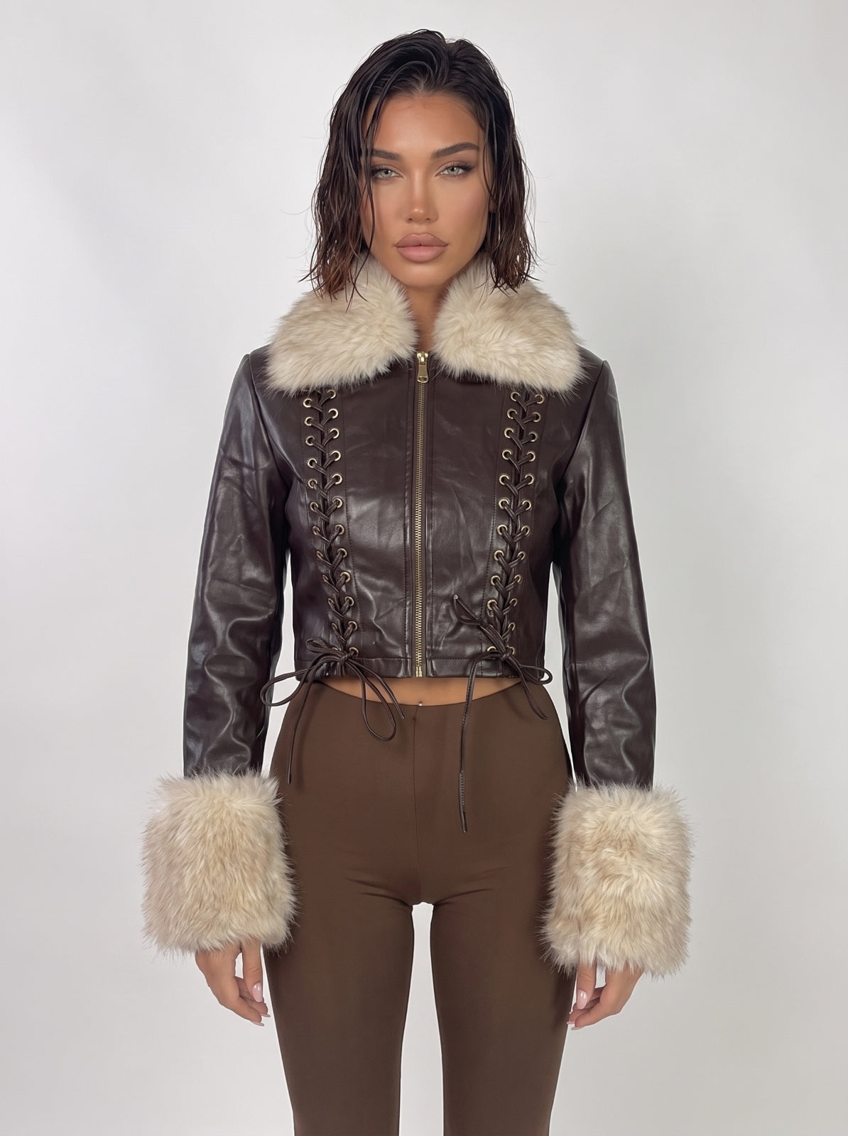 Bomber Leather Rebel-Brown