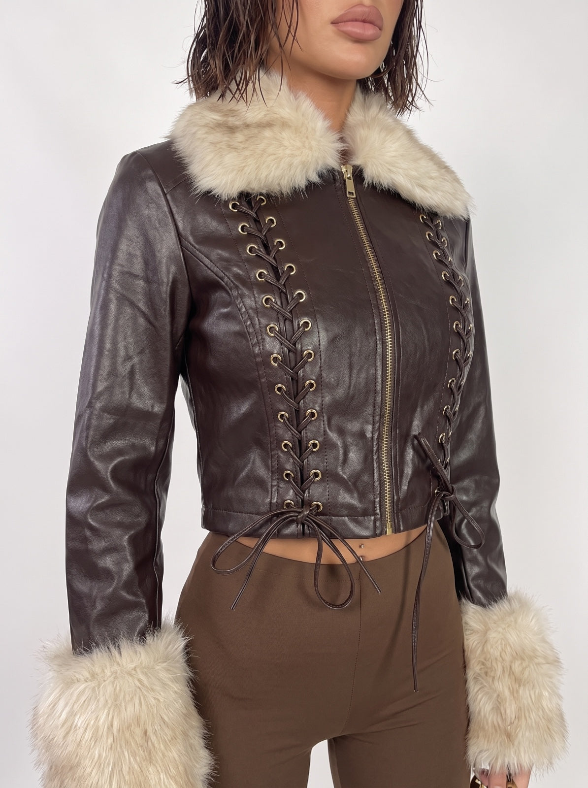 Bomber Leather Rebel-Brown