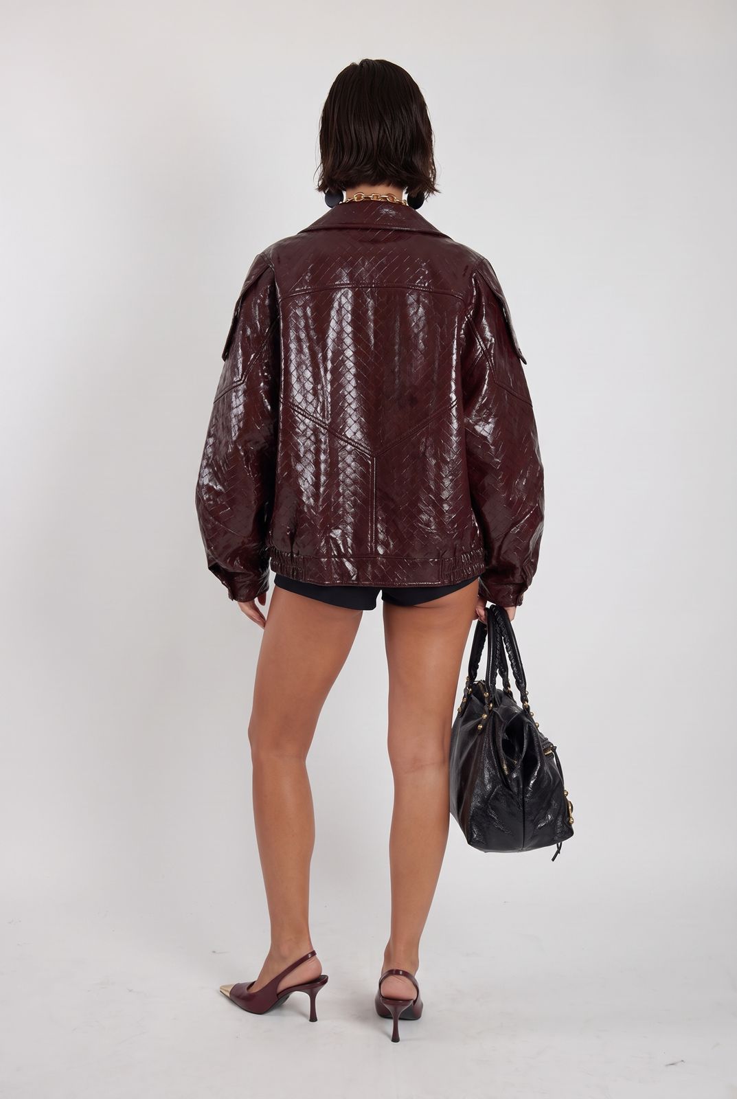 Bomber Austin-Cherry Red