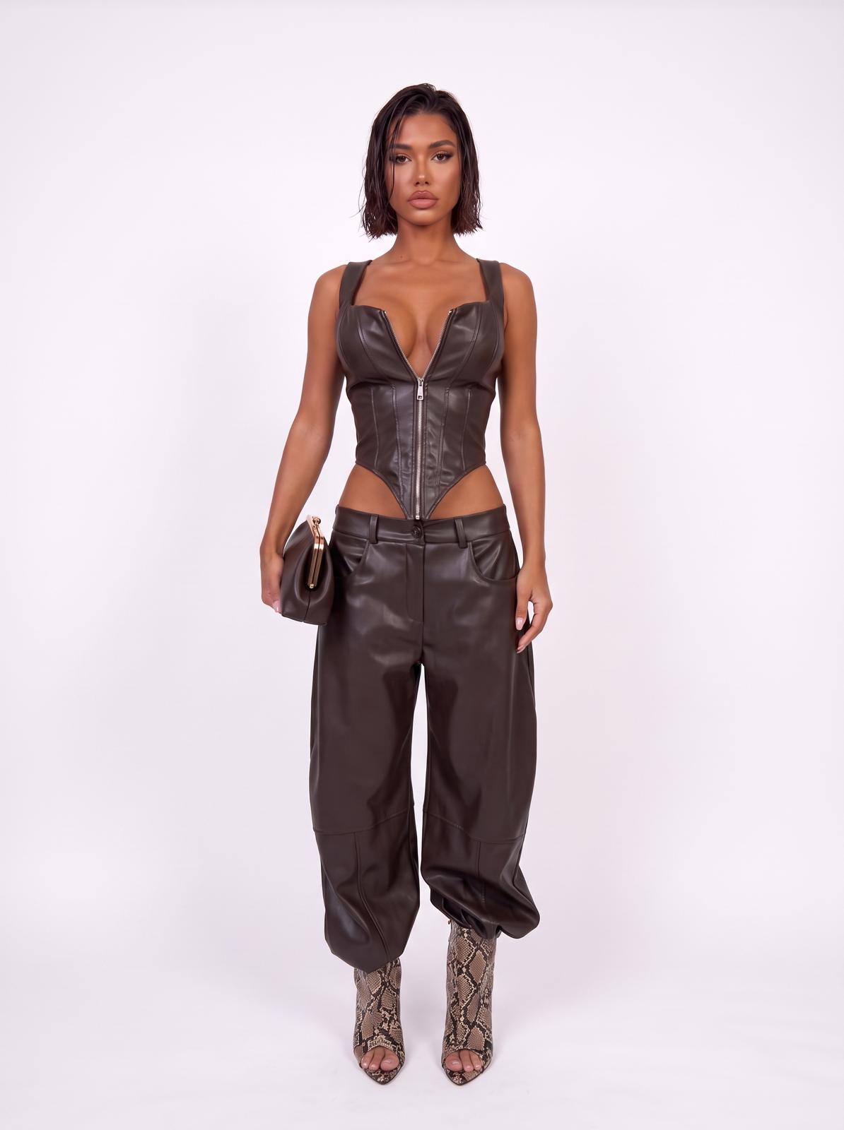 Coord Leather Drive-Brown