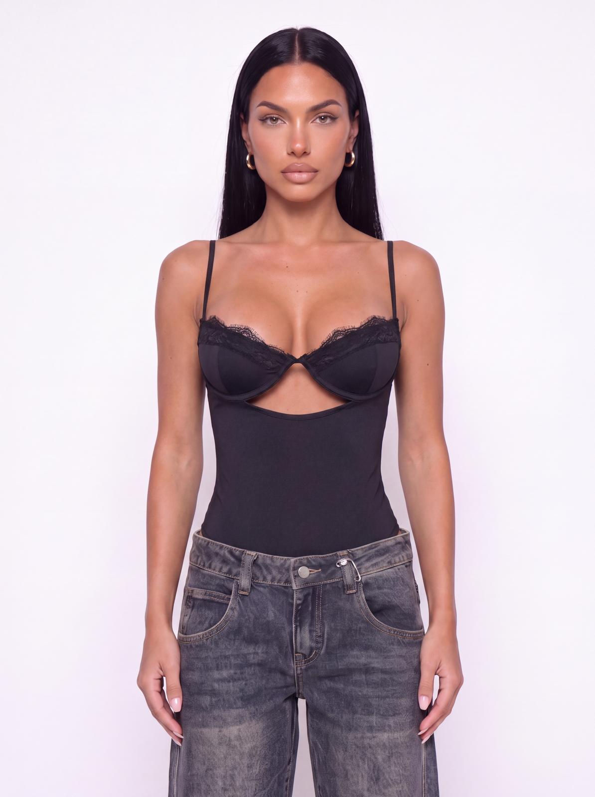 Body Fine Lace-Black