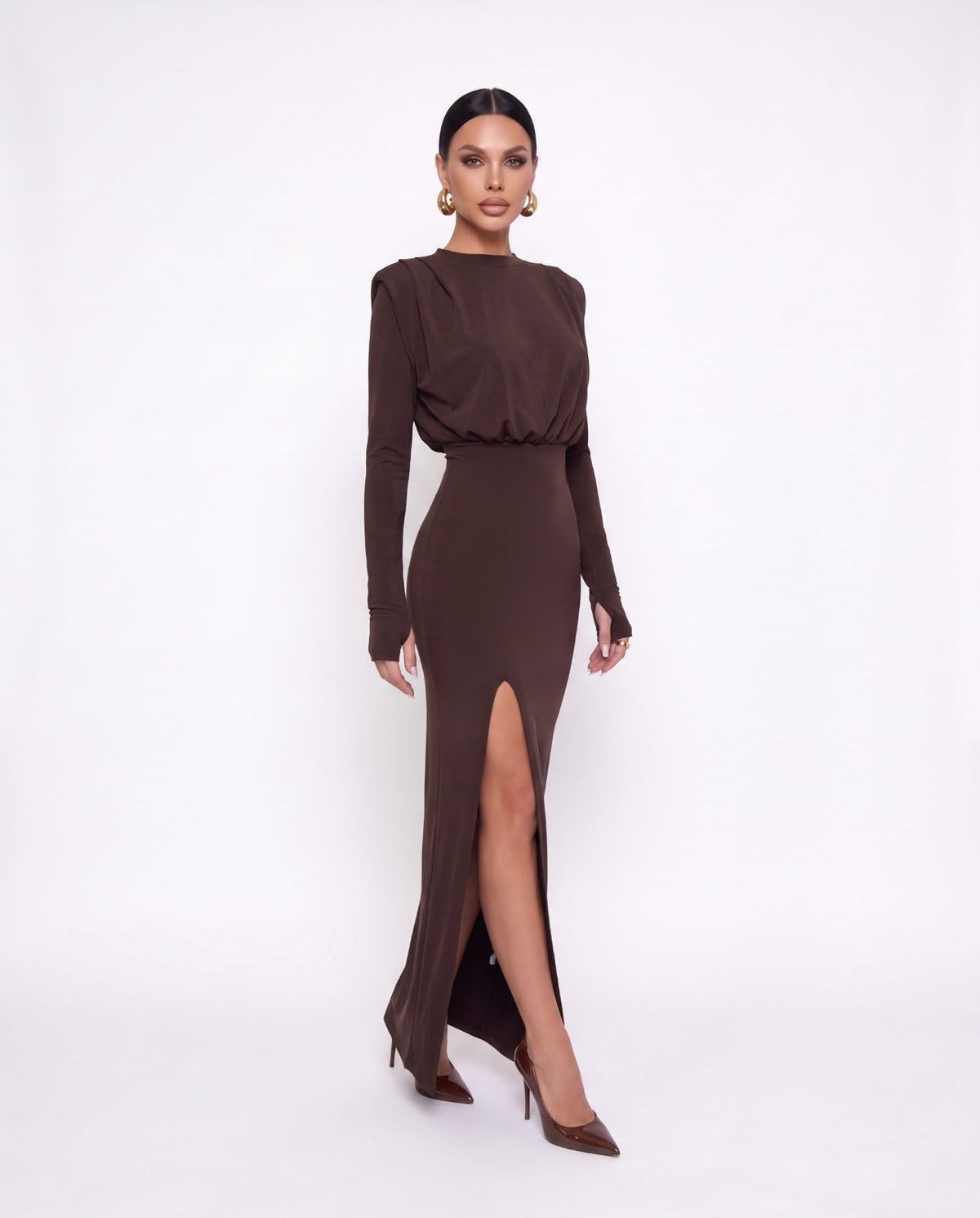 Vestido Chloe-Brown