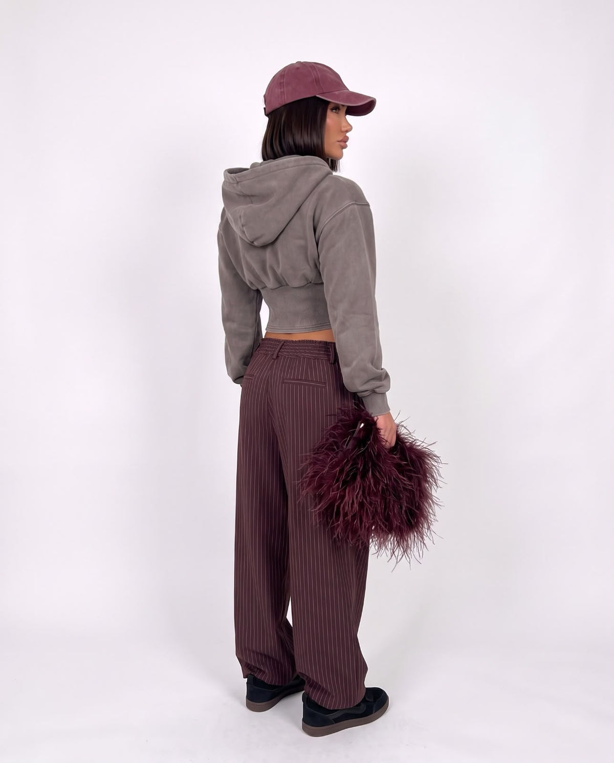 Felpa Zip Crop