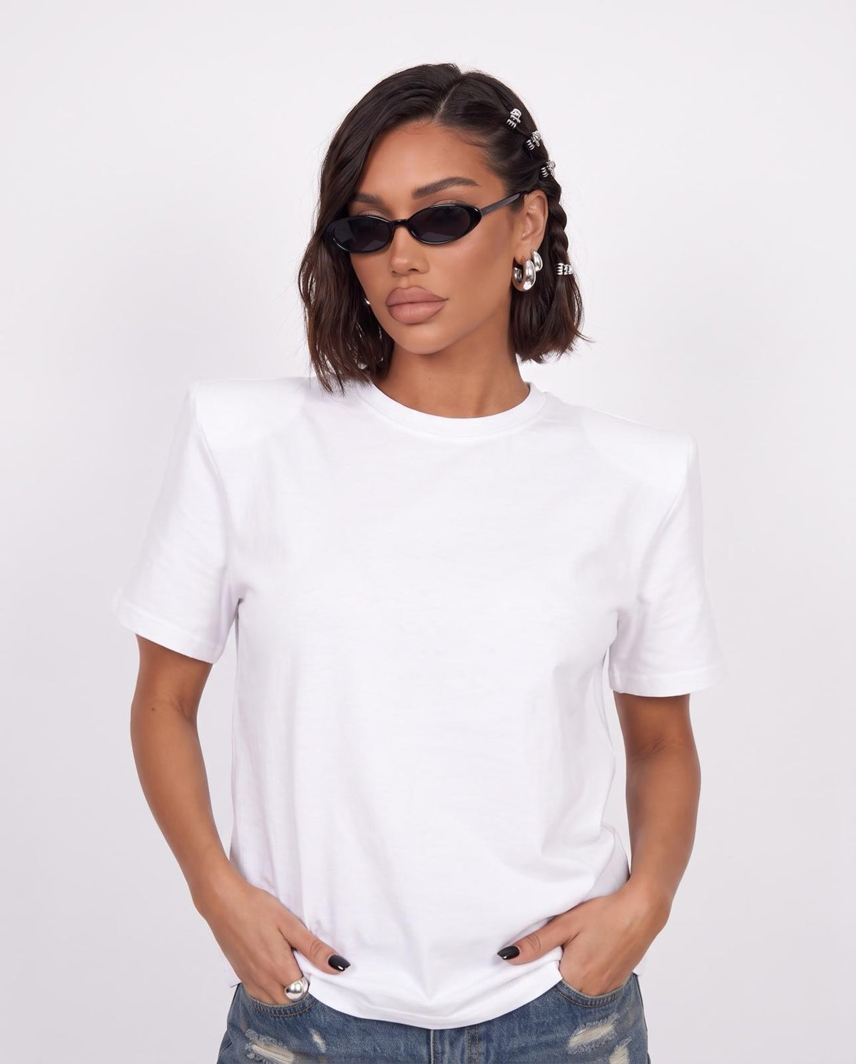 T-Shirt Basic Butterfly - White