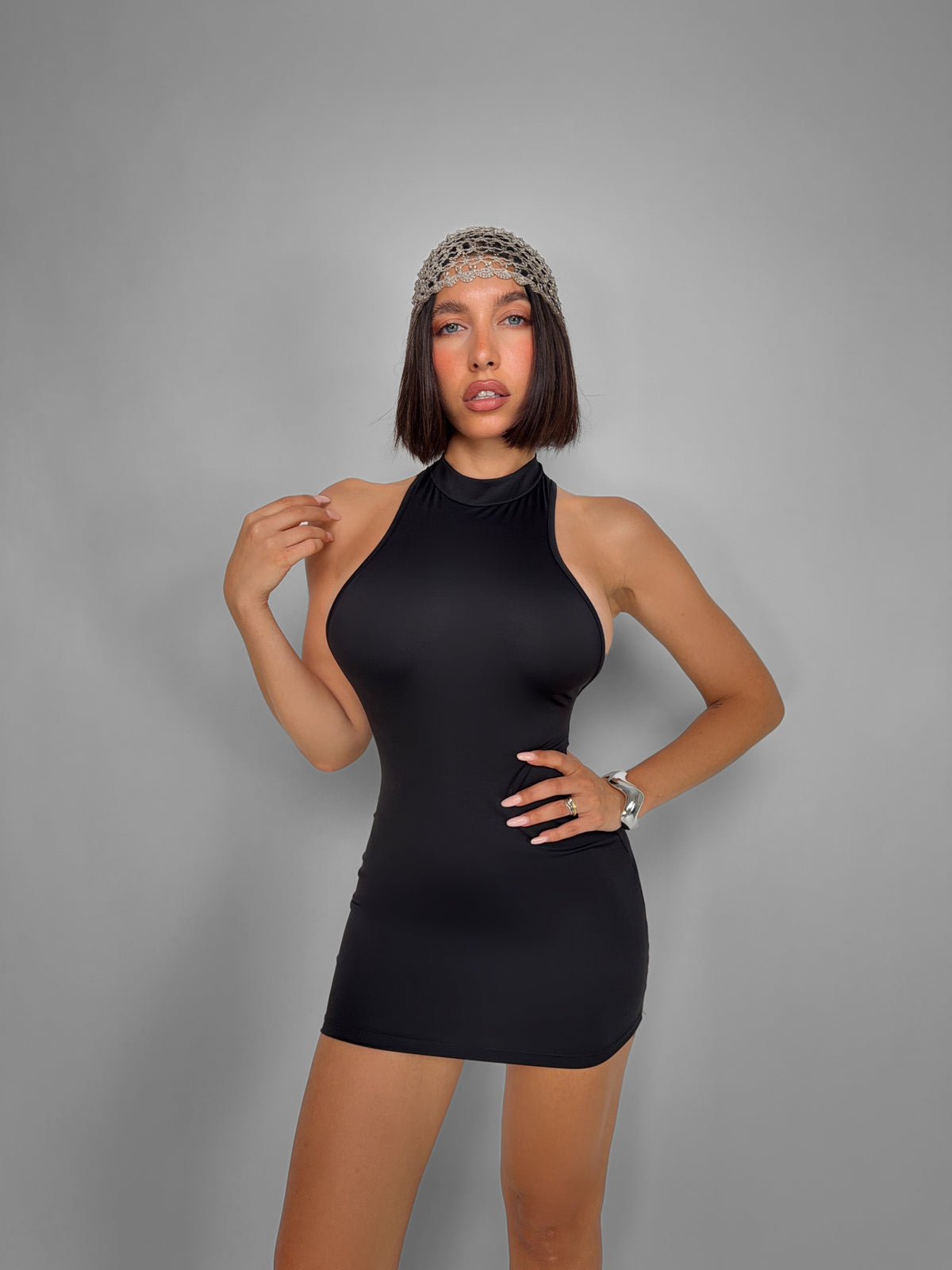 Abito Halter Neck-Black