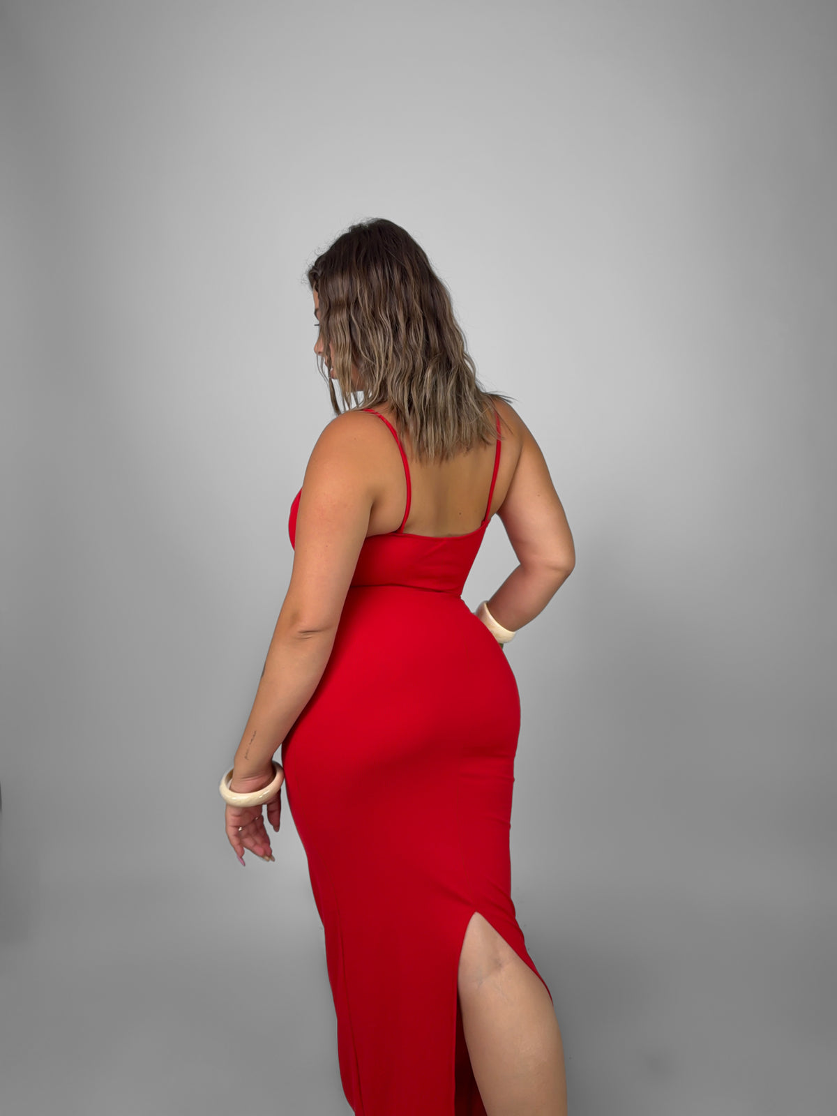 CURVY FIT - Explosion Dress - Red