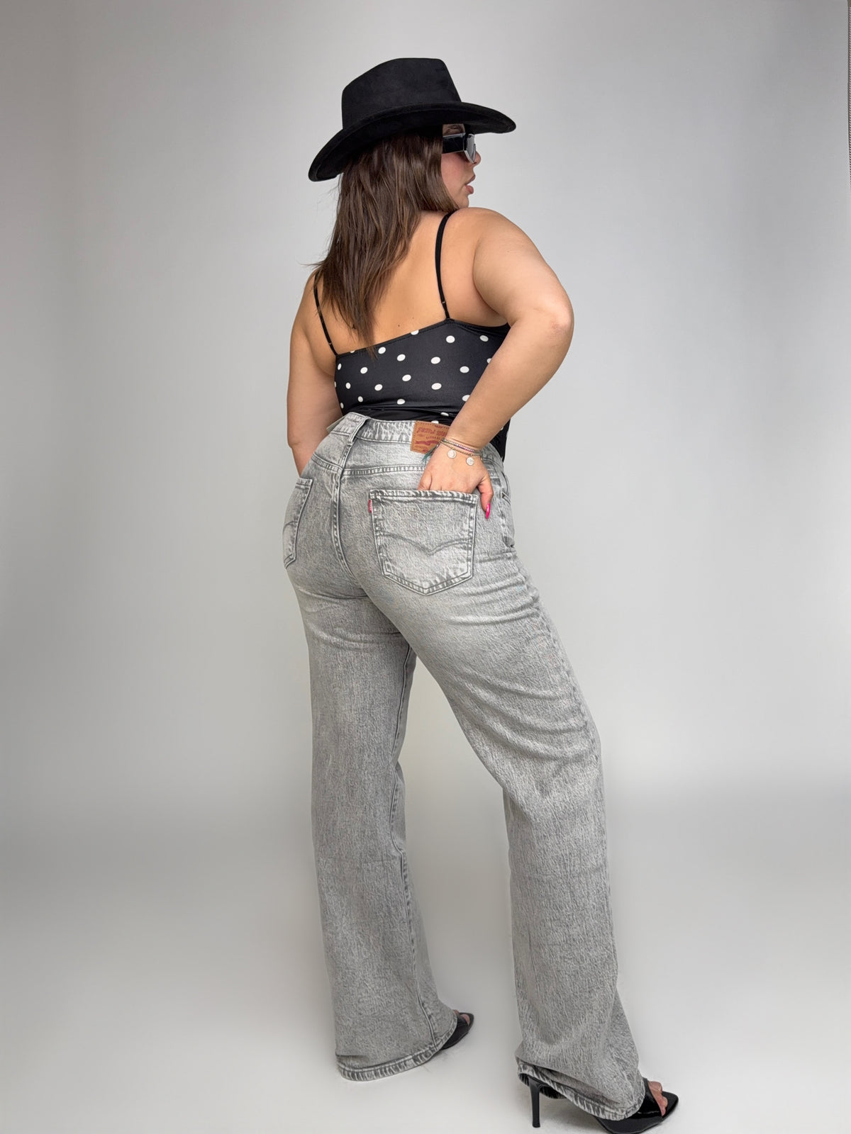 CURVY FIT - Jeans Light Grey