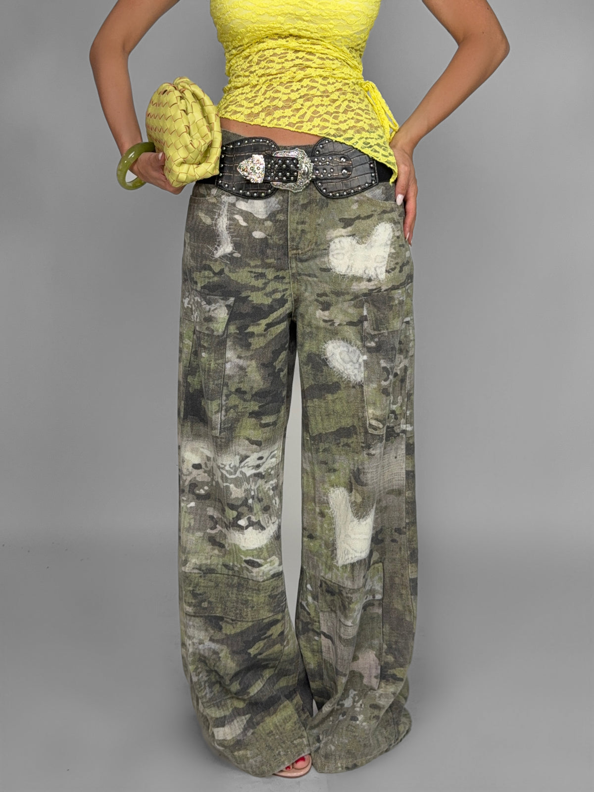 Army Patch Jeans