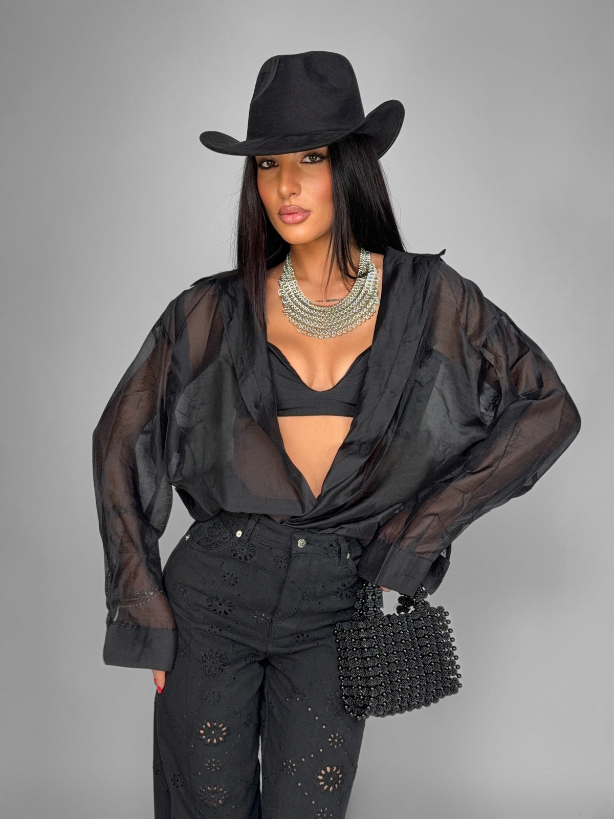 Camicia Whisper-Black