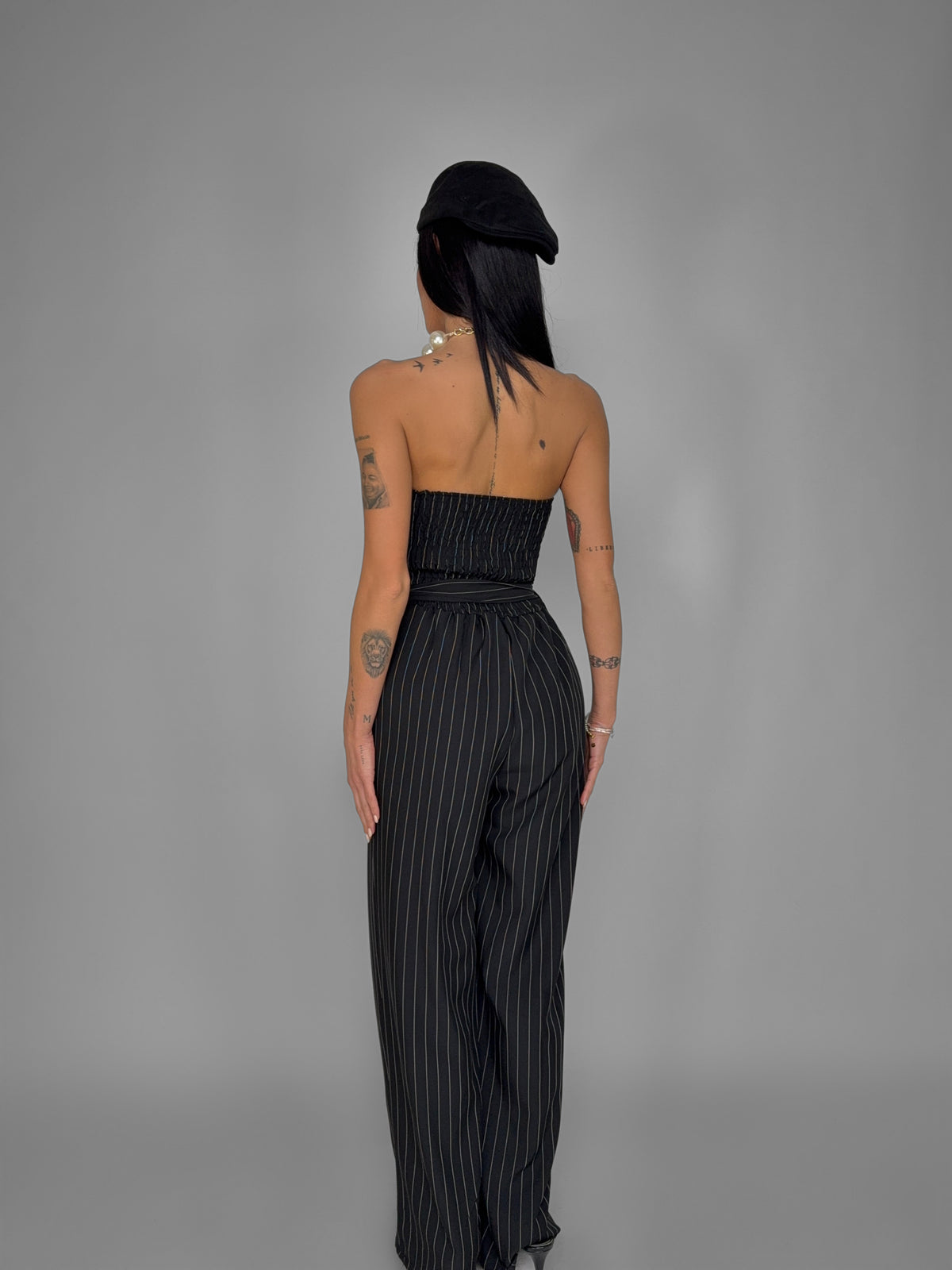 Tuta Striped-Black